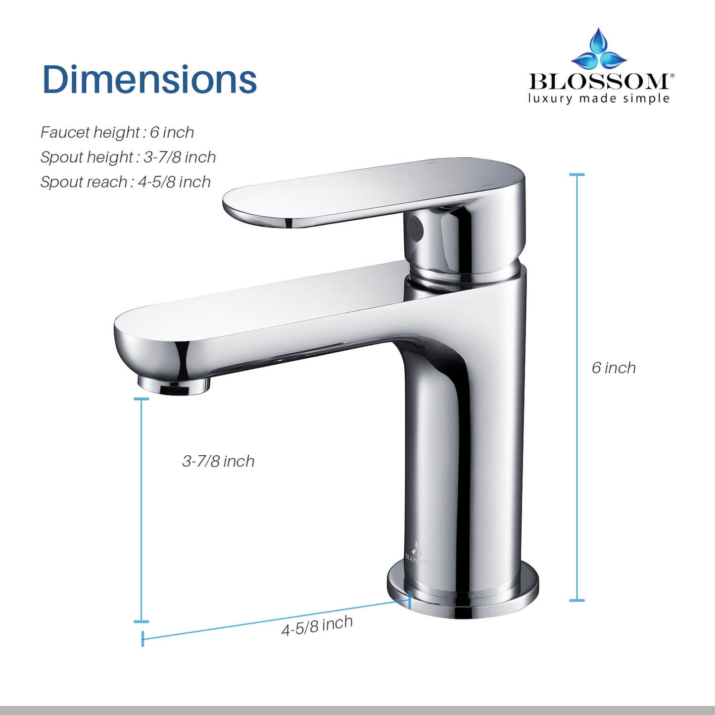 Single Handle Lavatory Faucet – Chrome - F01 119