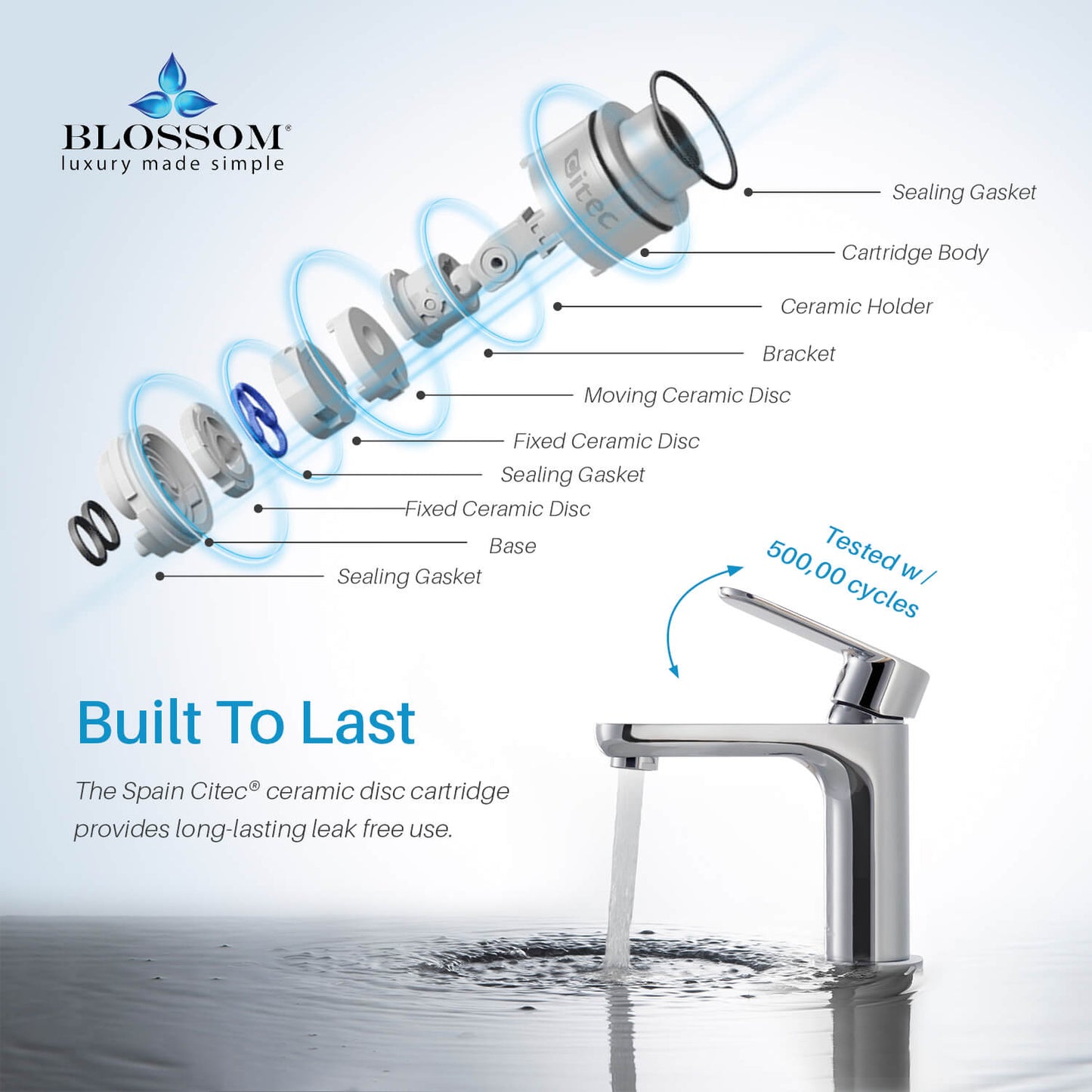 Single Handle Lavatory Faucet – Chrome - F01 119