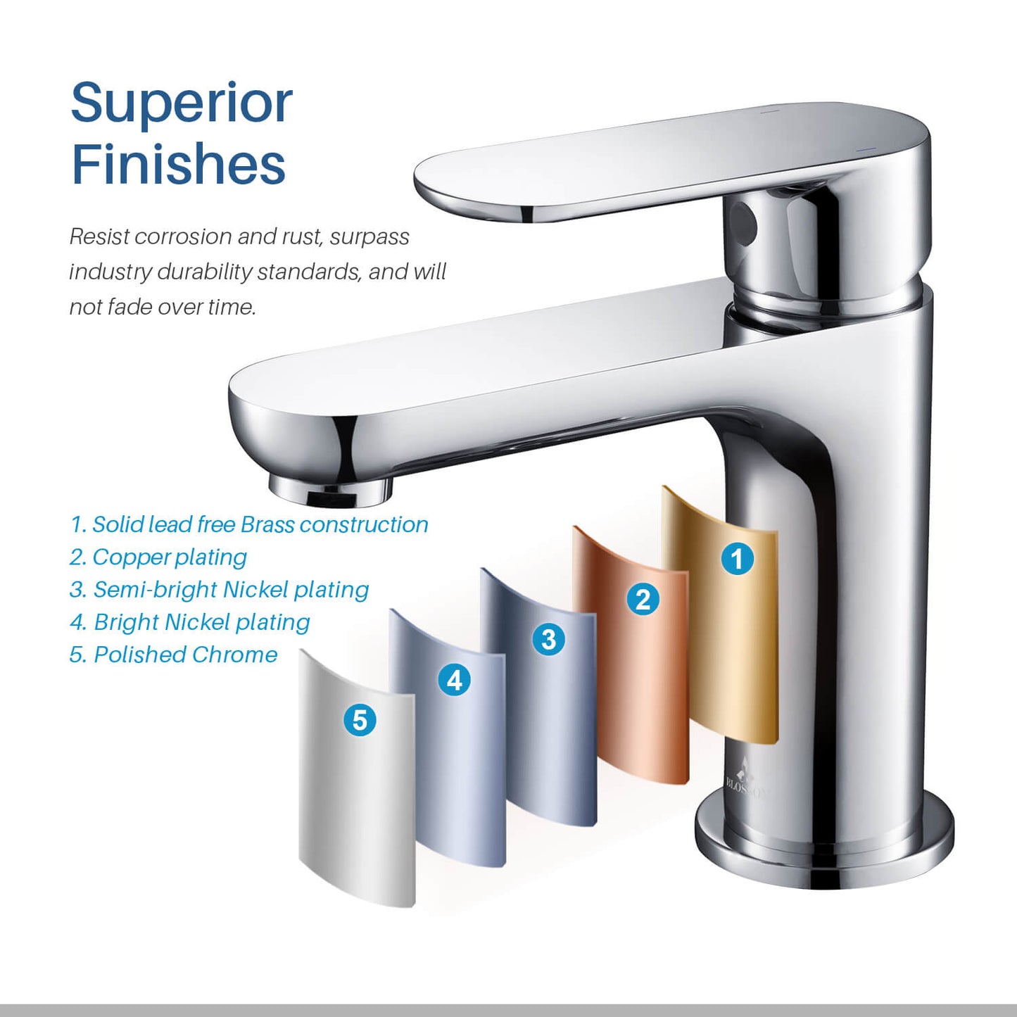 Single Handle Lavatory Faucet – Chrome - F01 119