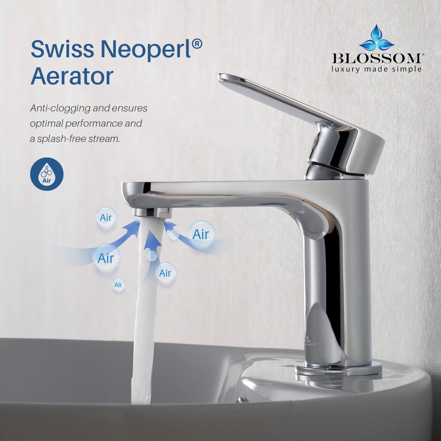 Single Handle Lavatory Faucet – Chrome - F01 119