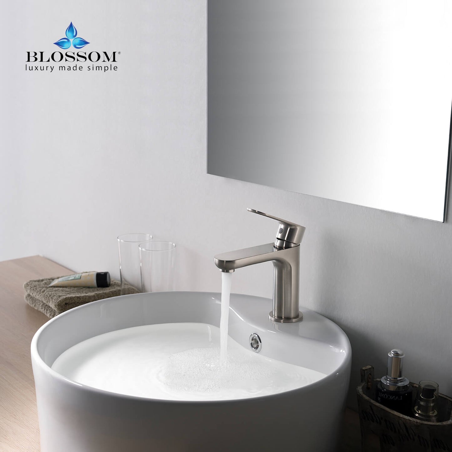 Single Handle Lavatory Faucet – Brush Nickle - F01 119