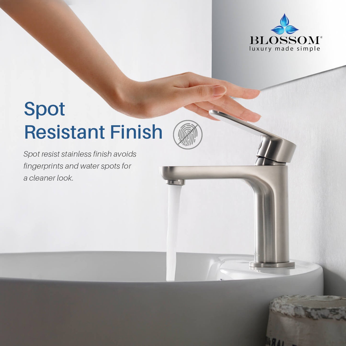 Single Handle Lavatory Faucet – Brush Nickle - F01 119