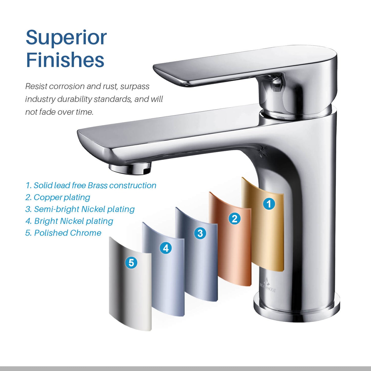 Single Handle Lavatory Faucet – Chrome - F01 120