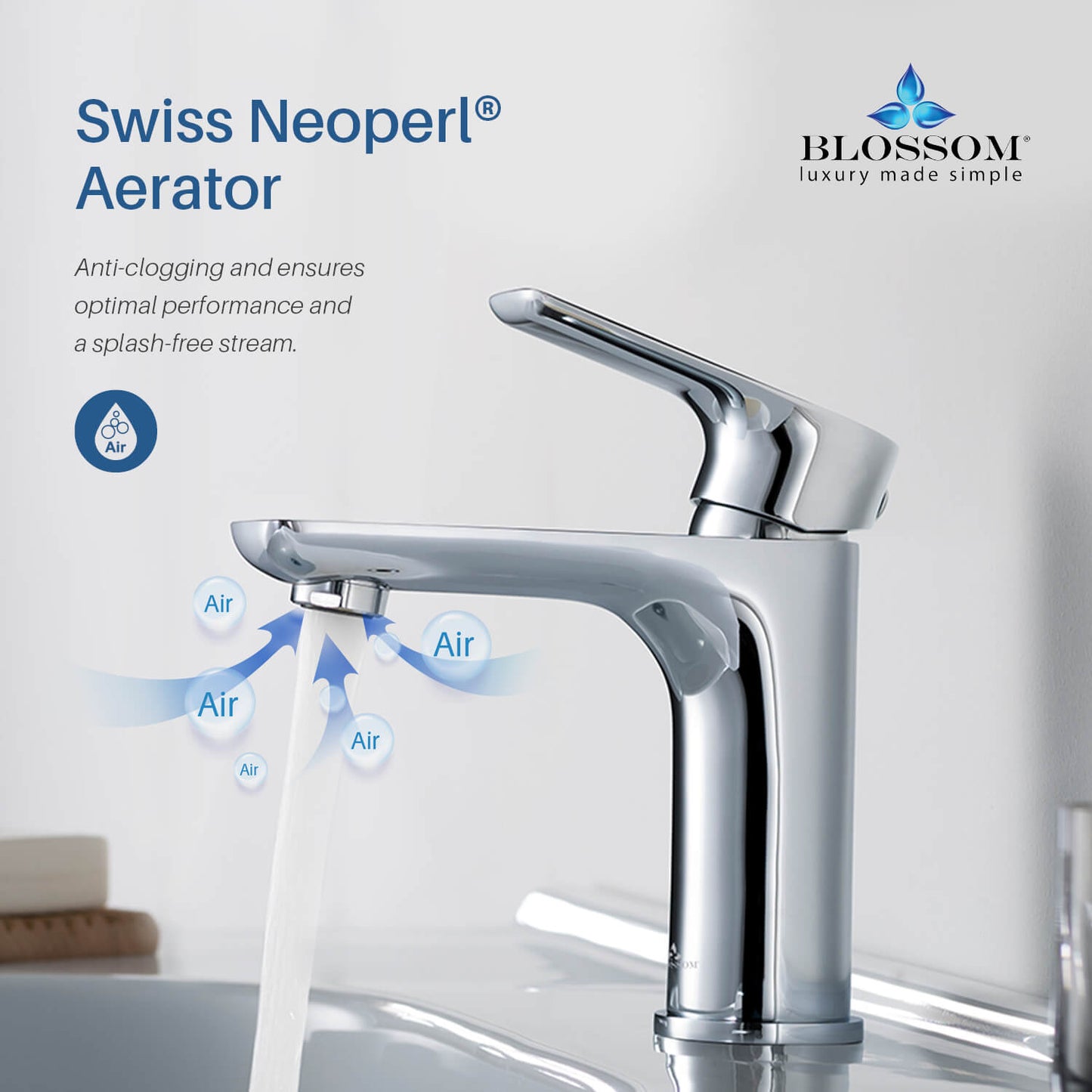 Single Handle Lavatory Faucet – Chrome - F01 120