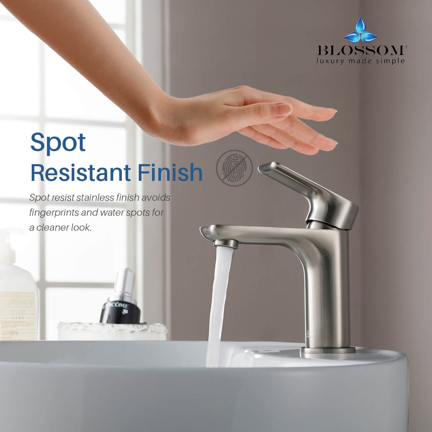 Single Handle Lavatory Faucet – Brush Nickel - F01 120