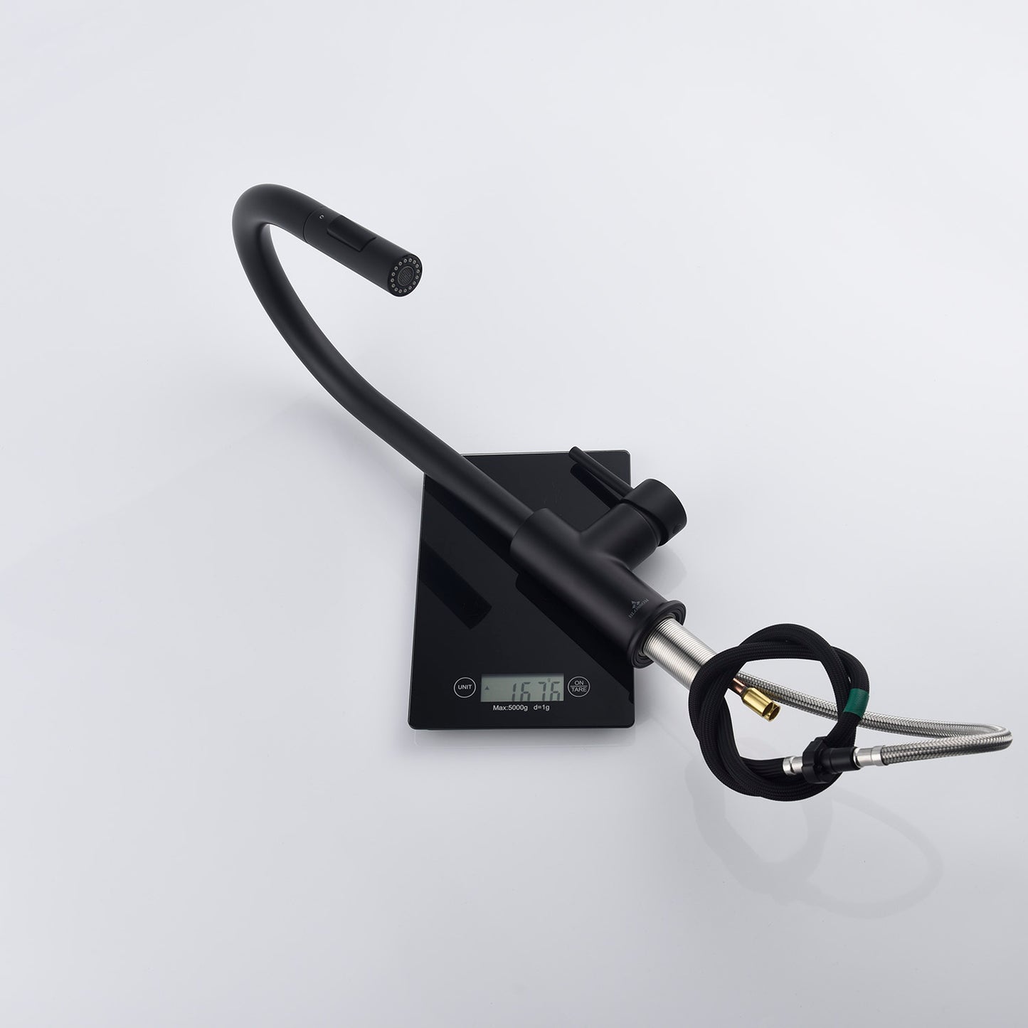 Kitchen - Single Handle Pull Down Matte Black Faucet - F01 206