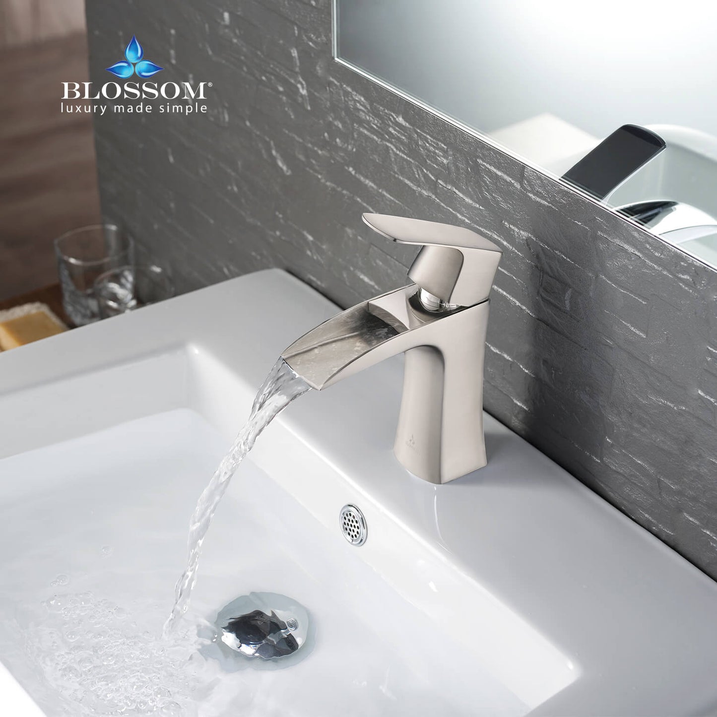 Single Handle Lavatory Faucet – Brush Nickel - F01 301 02