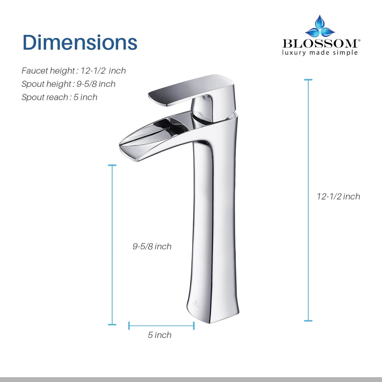 Single Handle Lavatory Faucet – Chrome - F01 305