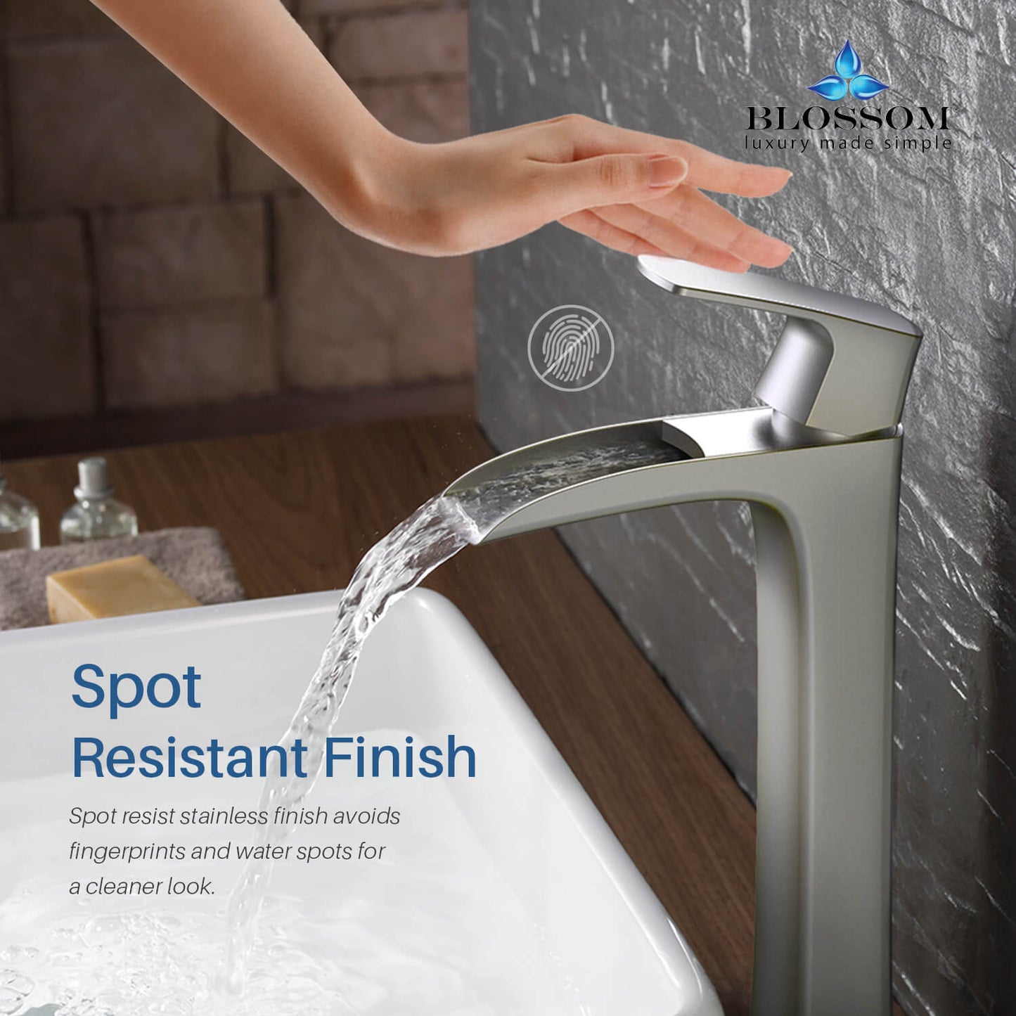 Single Handle Lavatory Faucet – Brush Nickel - F01 305