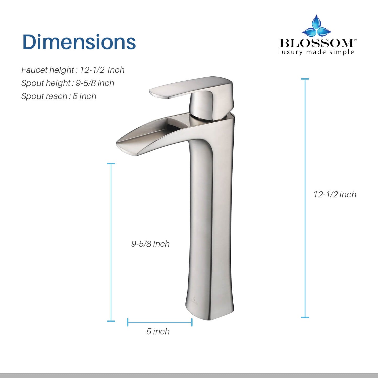 Single Handle Lavatory Faucet – Brush Nickel - F01 305