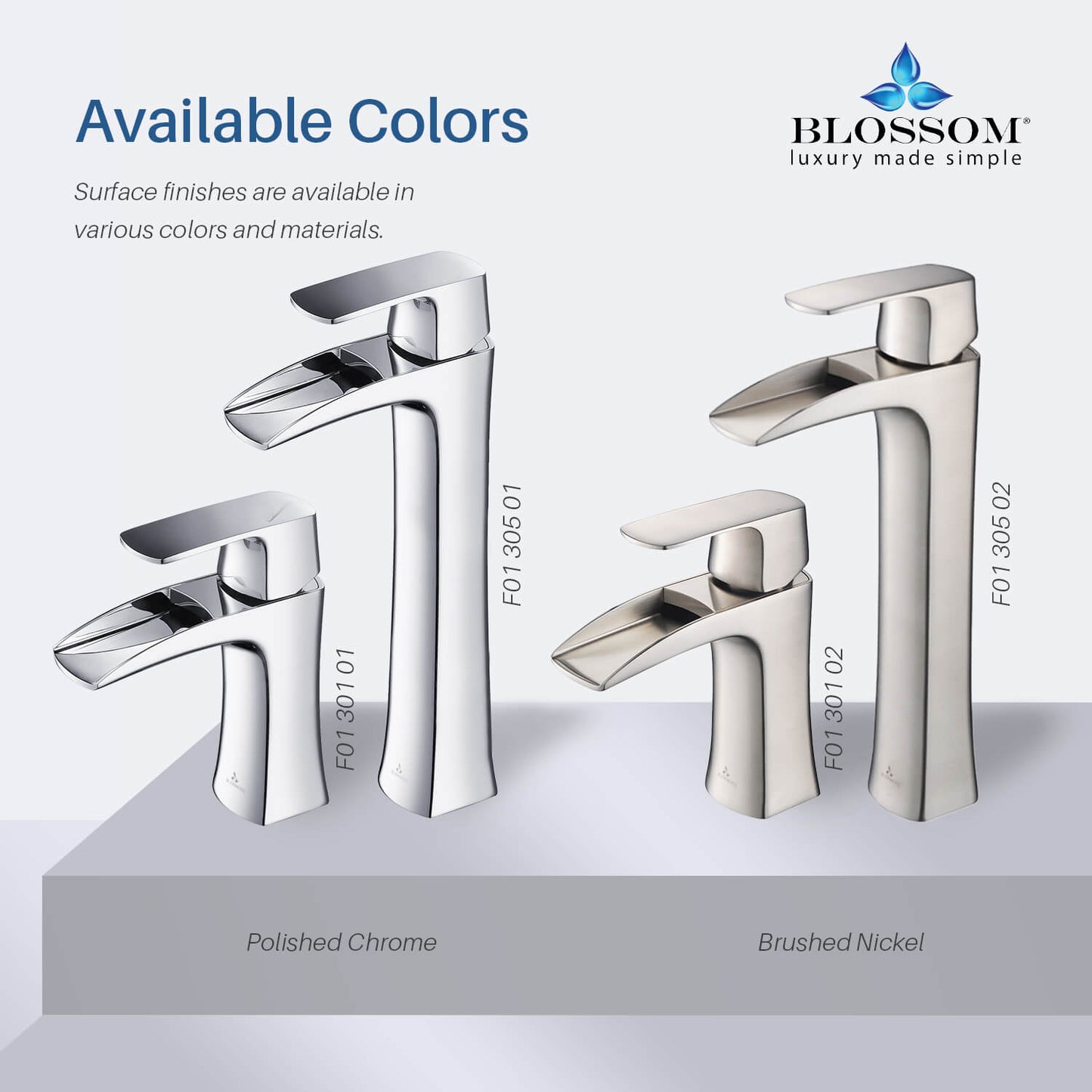 Single Handle Lavatory Faucet – Brush Nickel - F01 305