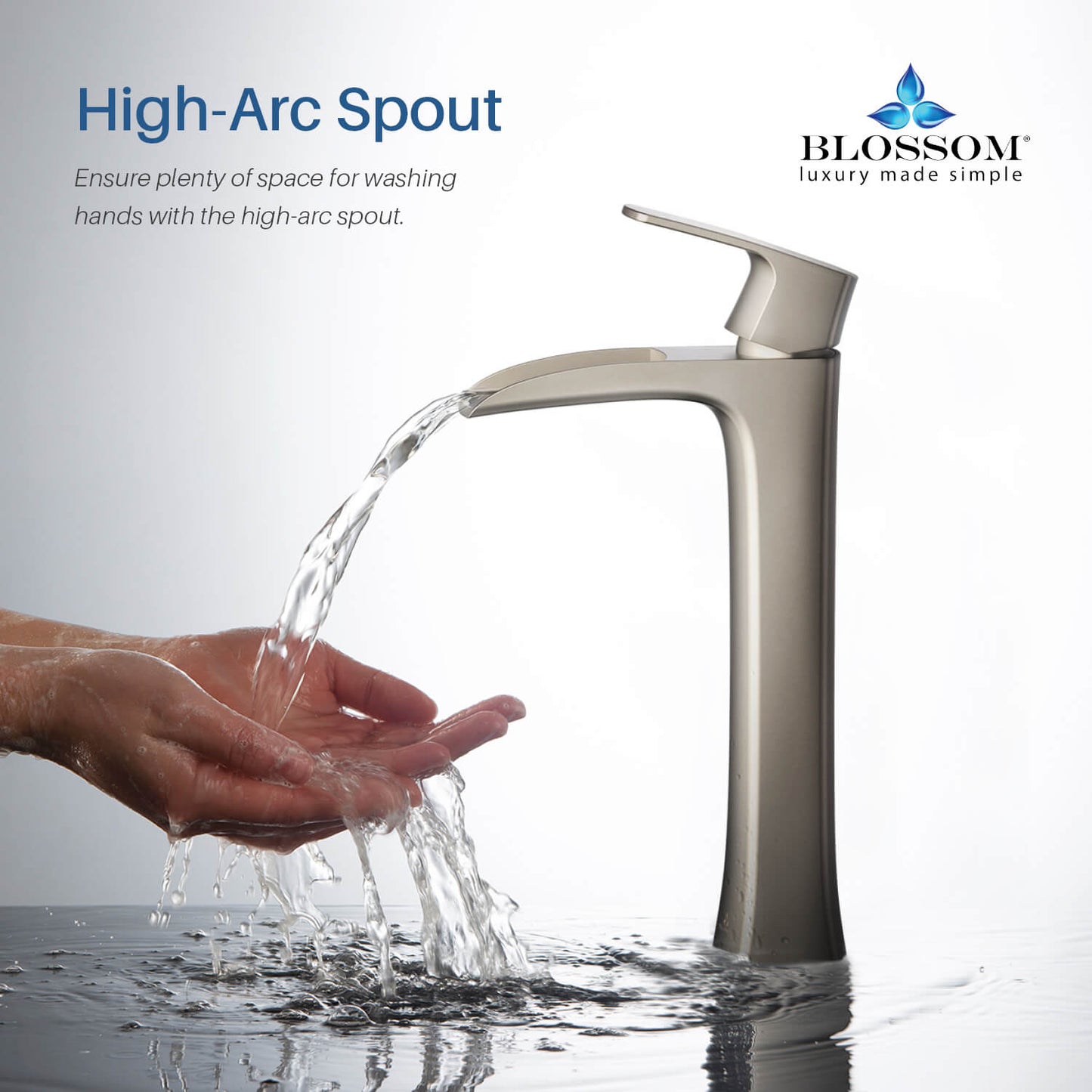 Single Handle Lavatory Faucet – Brush Nickel - F01 305