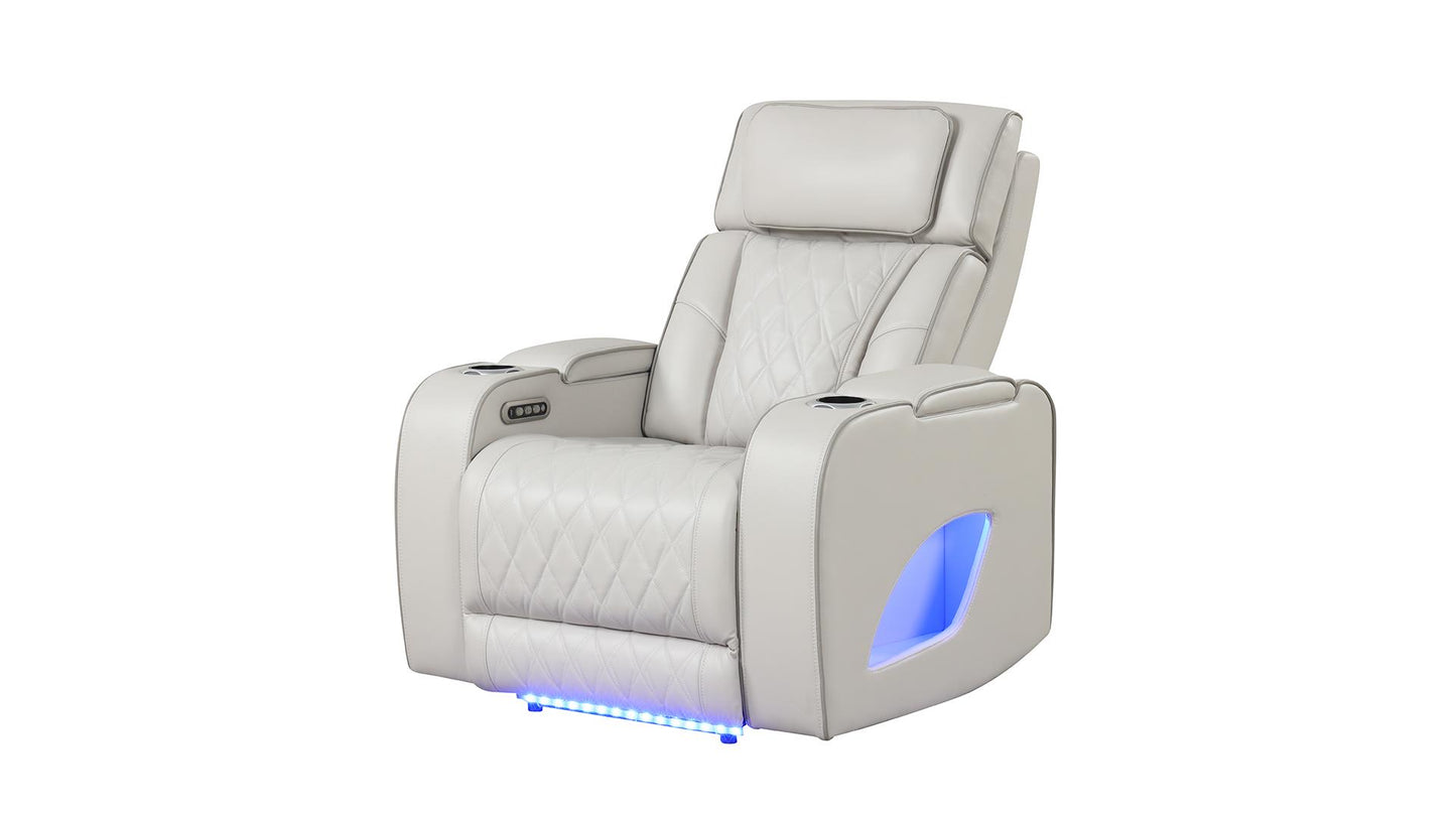 FORTUNER 3 PC POWER RECLINING SOFA SET - ICE