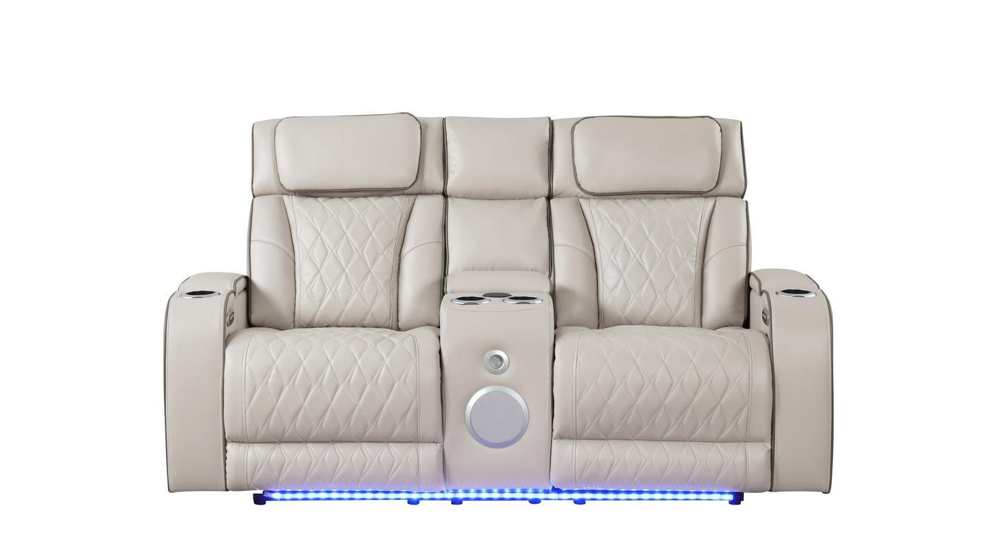 FORTUNER 3 PC POWER RECLINING SOFA SET - GRAY