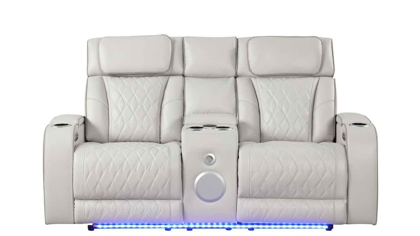 FORTUNER 3 PC POWER RECLINING SOFA SET - ICE