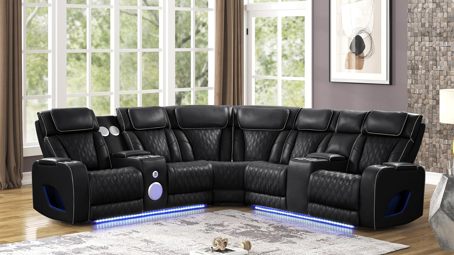 Fortuner Sectional - Black