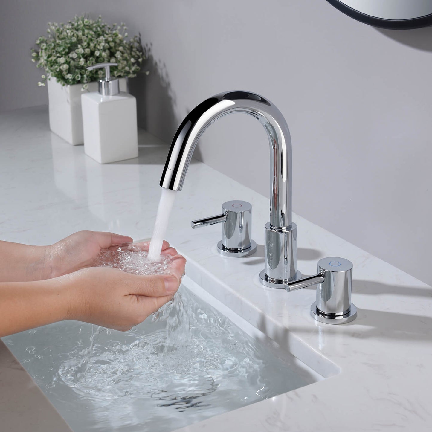 Wide Spread Lavatory Faucet – Chrome - KBF1016