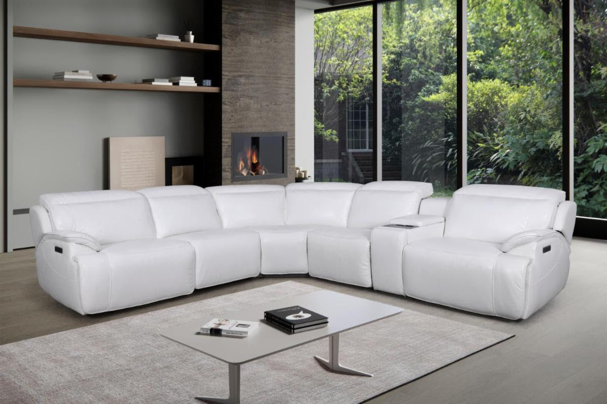Power Sectional - White
