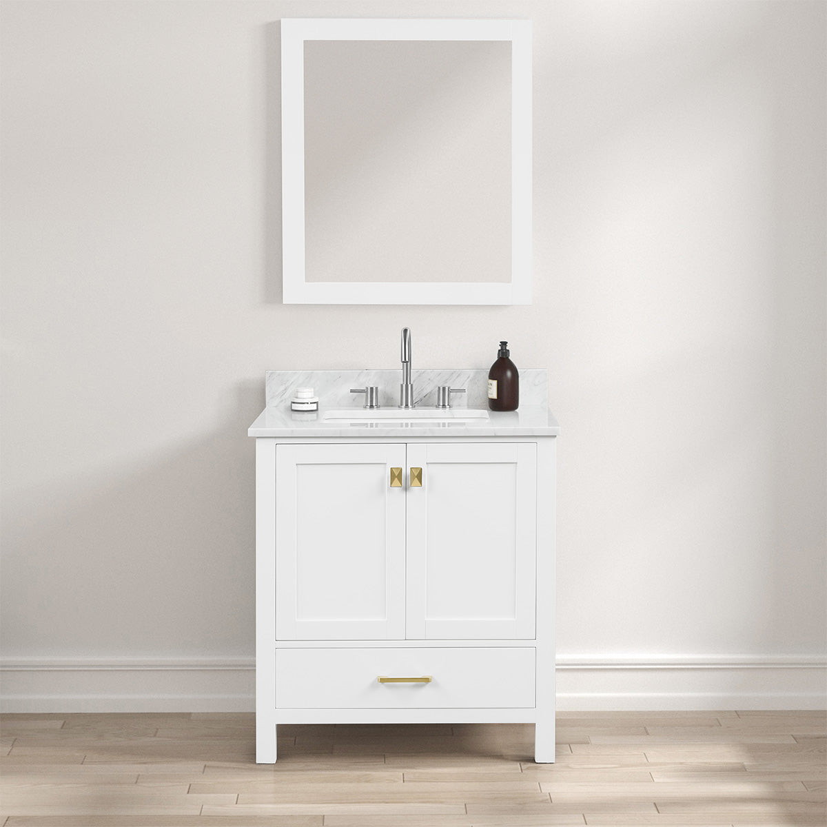 Geneva 30″ Matte White Vanity
