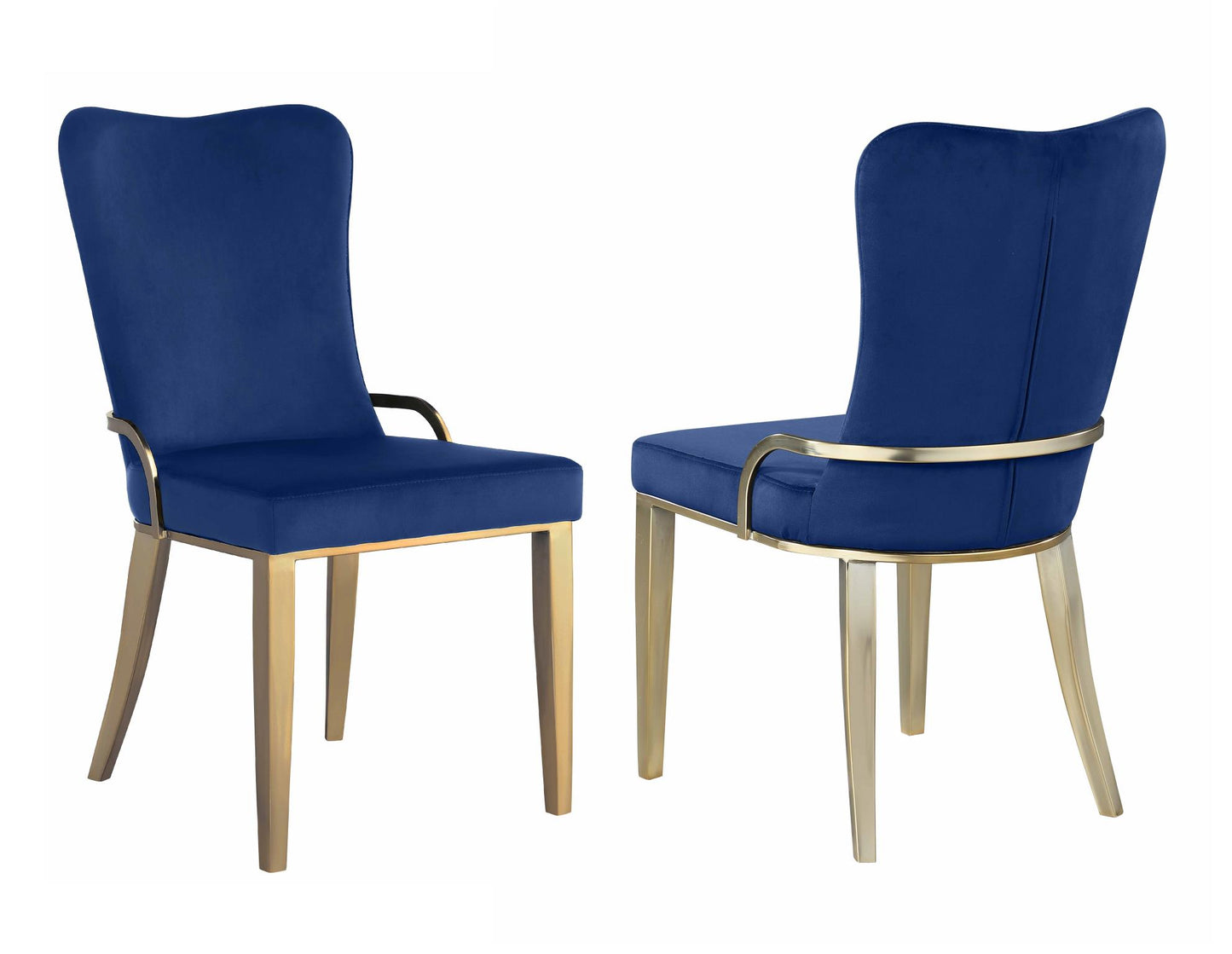 4038-RILEY-GLD-5PC-BLU Dining Set