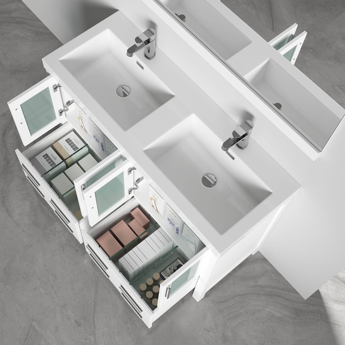 Sydney 48 Glossy White Vanity