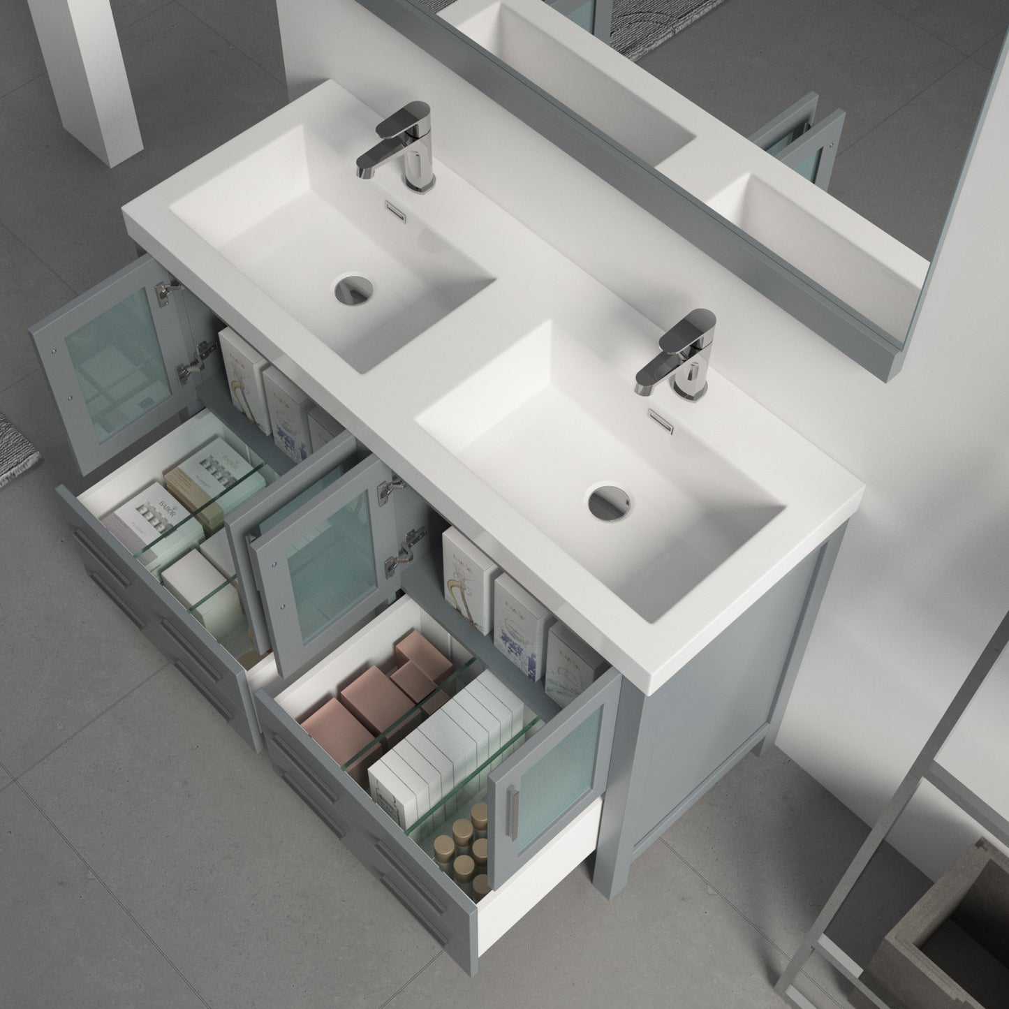 Sydney 48 Metal Gray Vanity