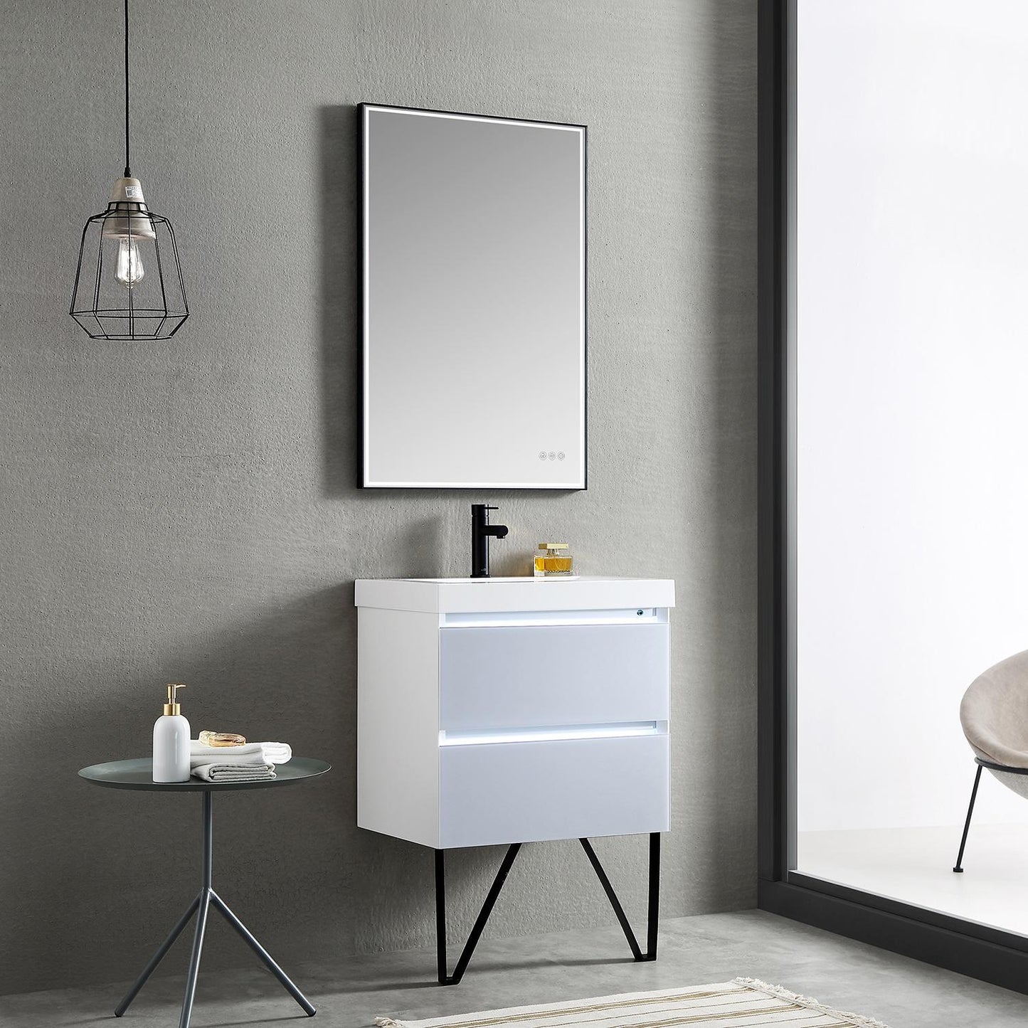 Jena Light Gray 24 Inch Vanity