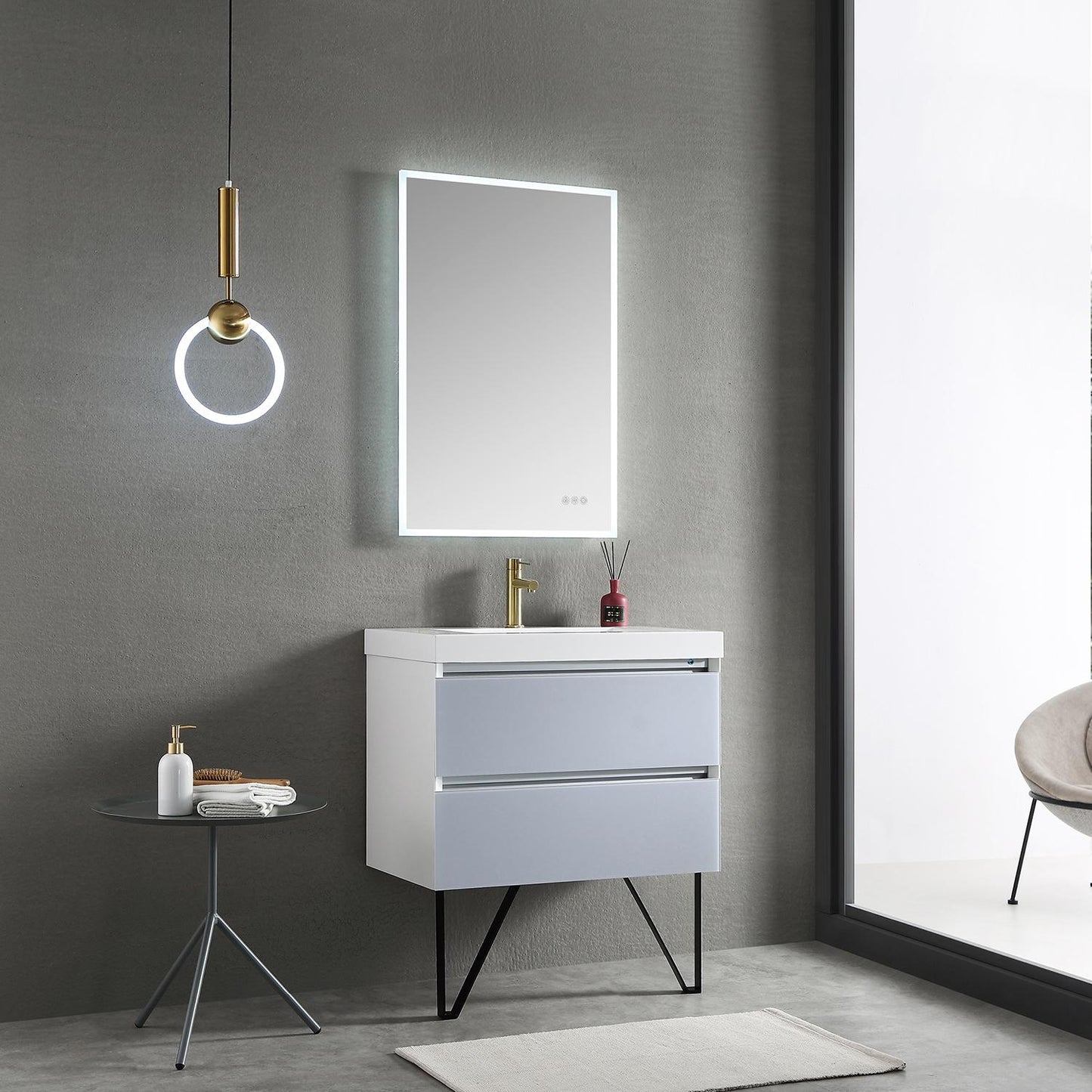 Jena Light Grey 30 Inch Vanity