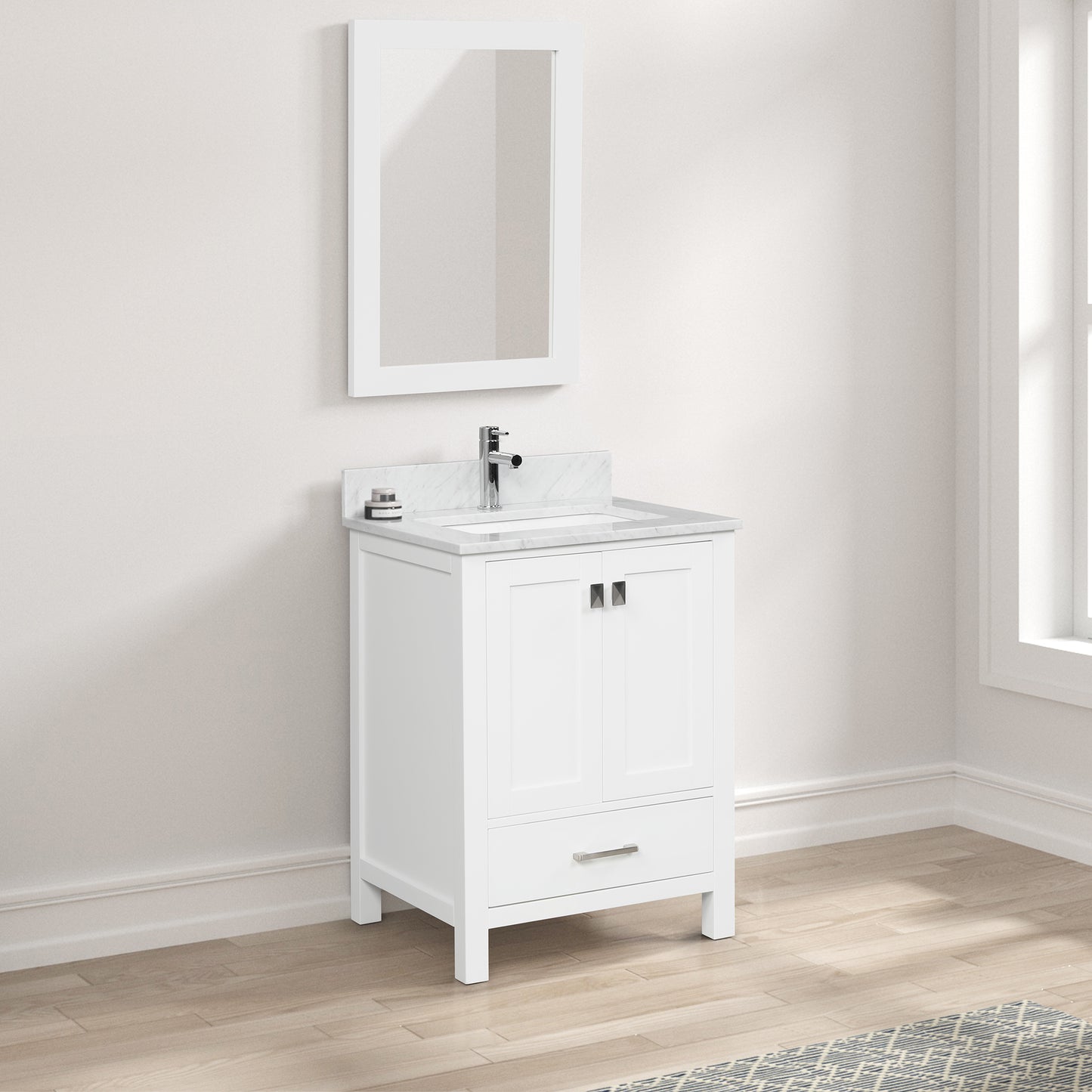 Geneva 24″ Matte White Vanity