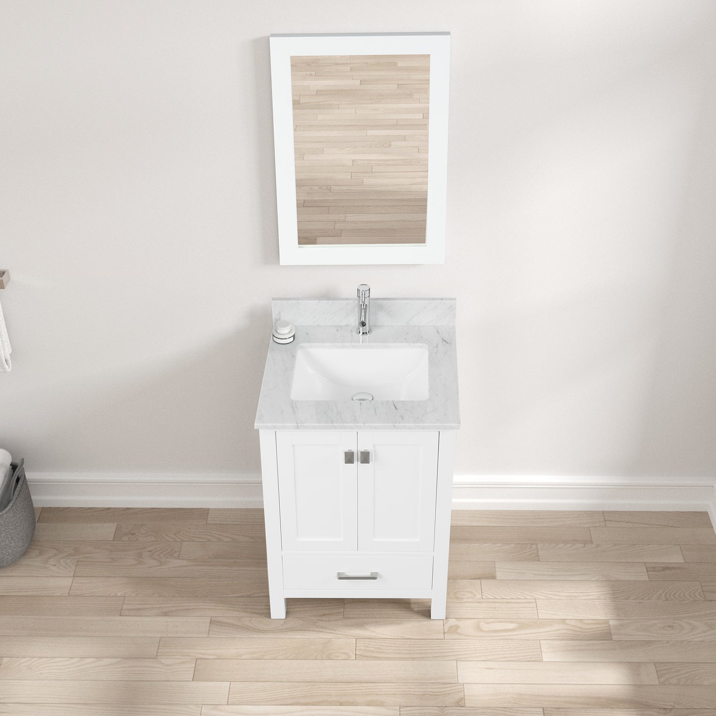 Geneva 24″ Matte White Vanity