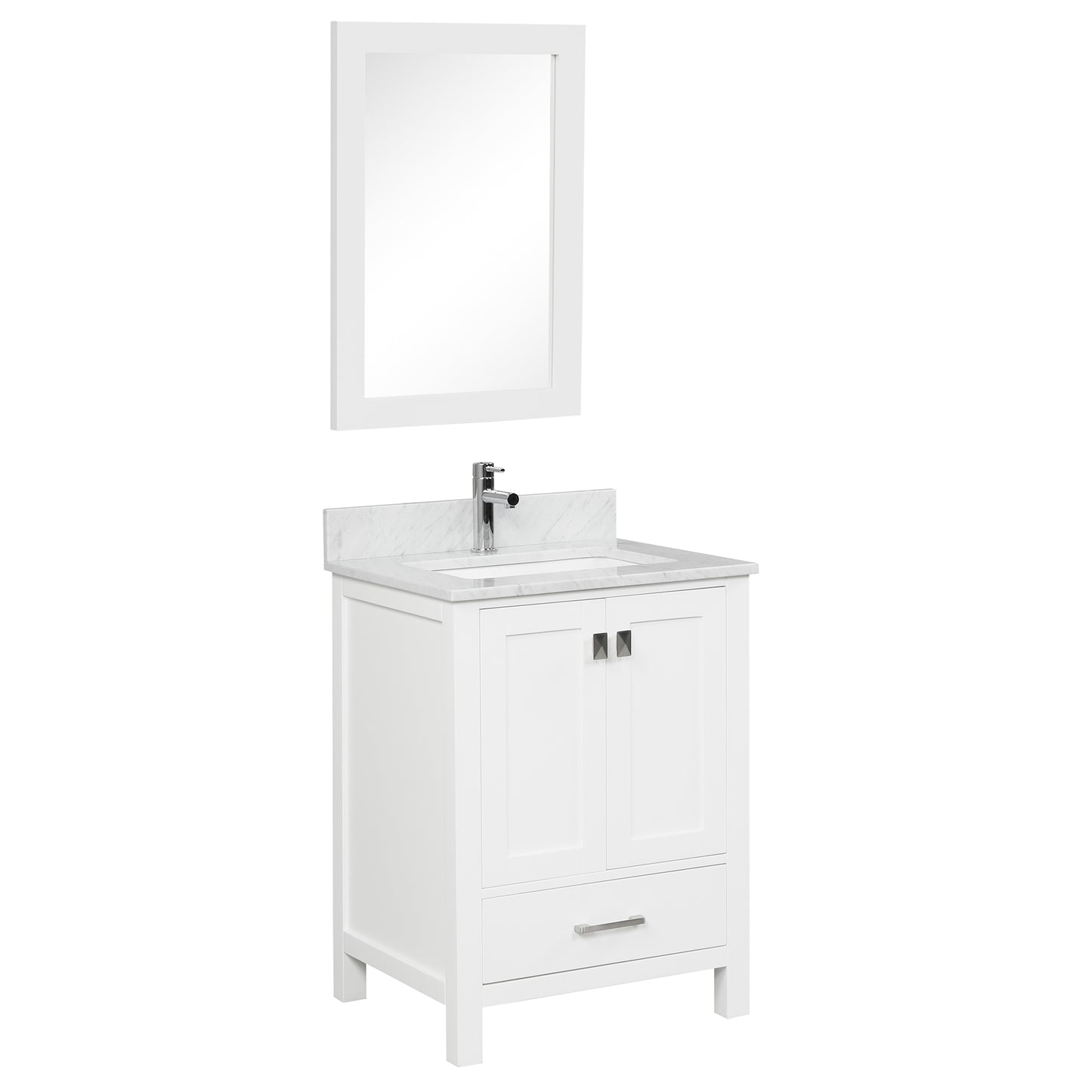 Geneva 24″ Matte White Vanity