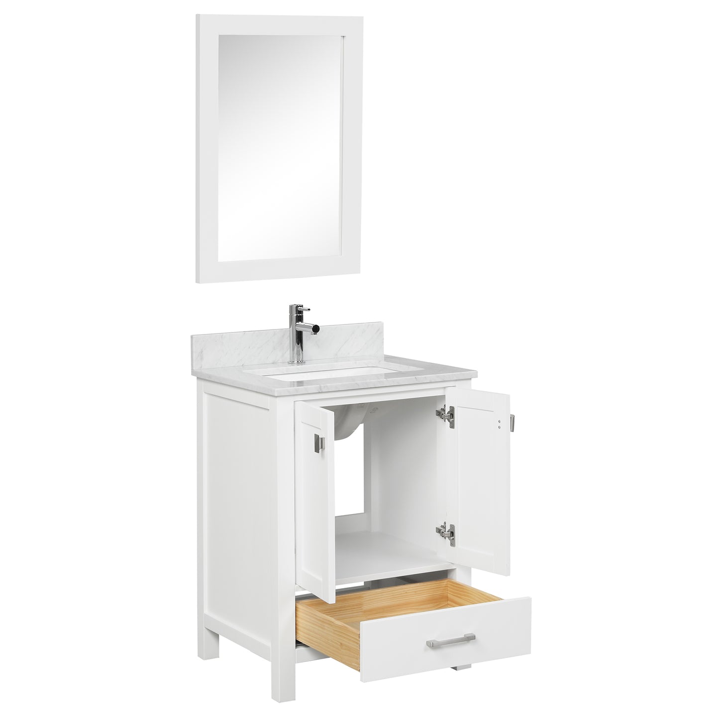 Geneva 24″ Matte White Vanity