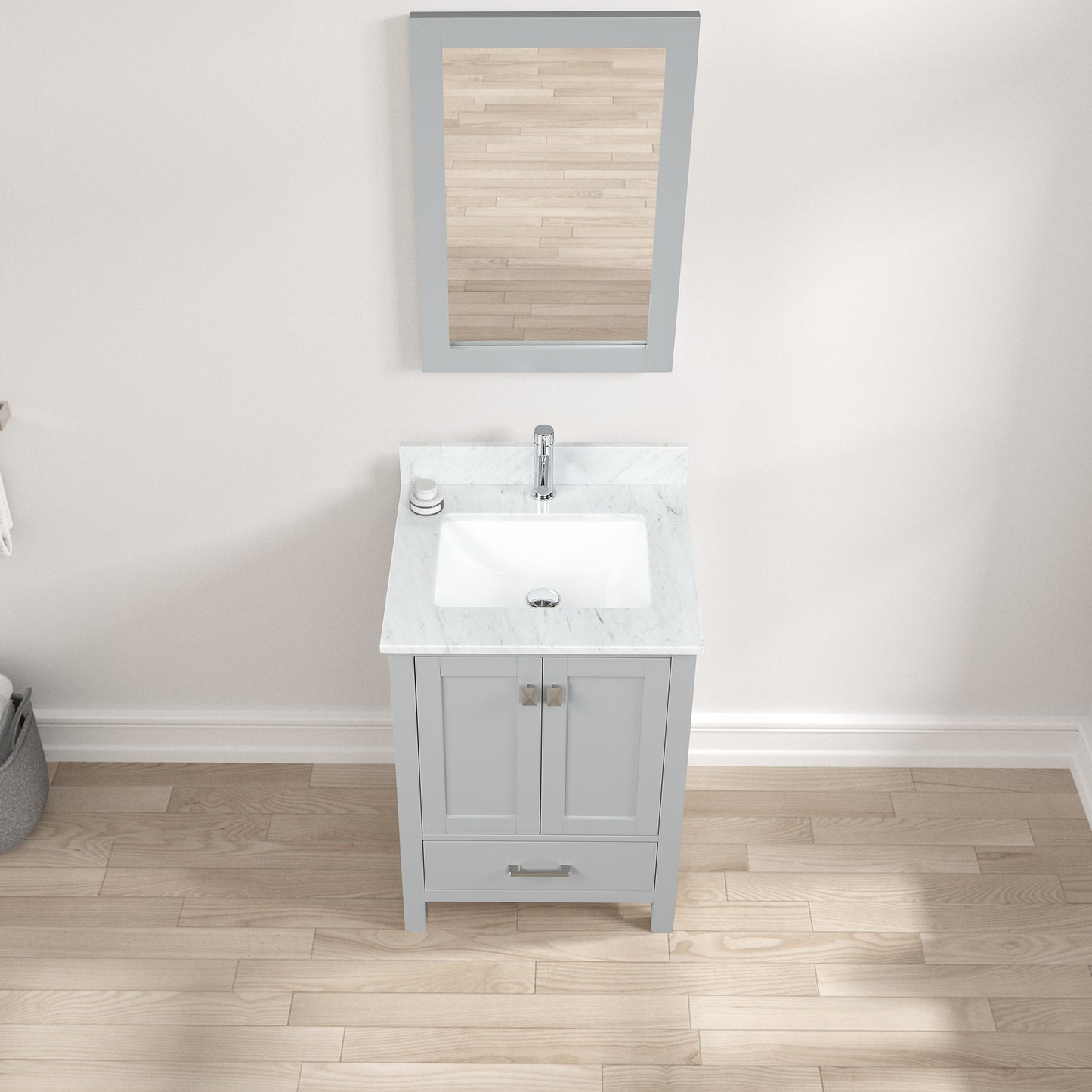 Geneva 24″ Metal Grey Vanity