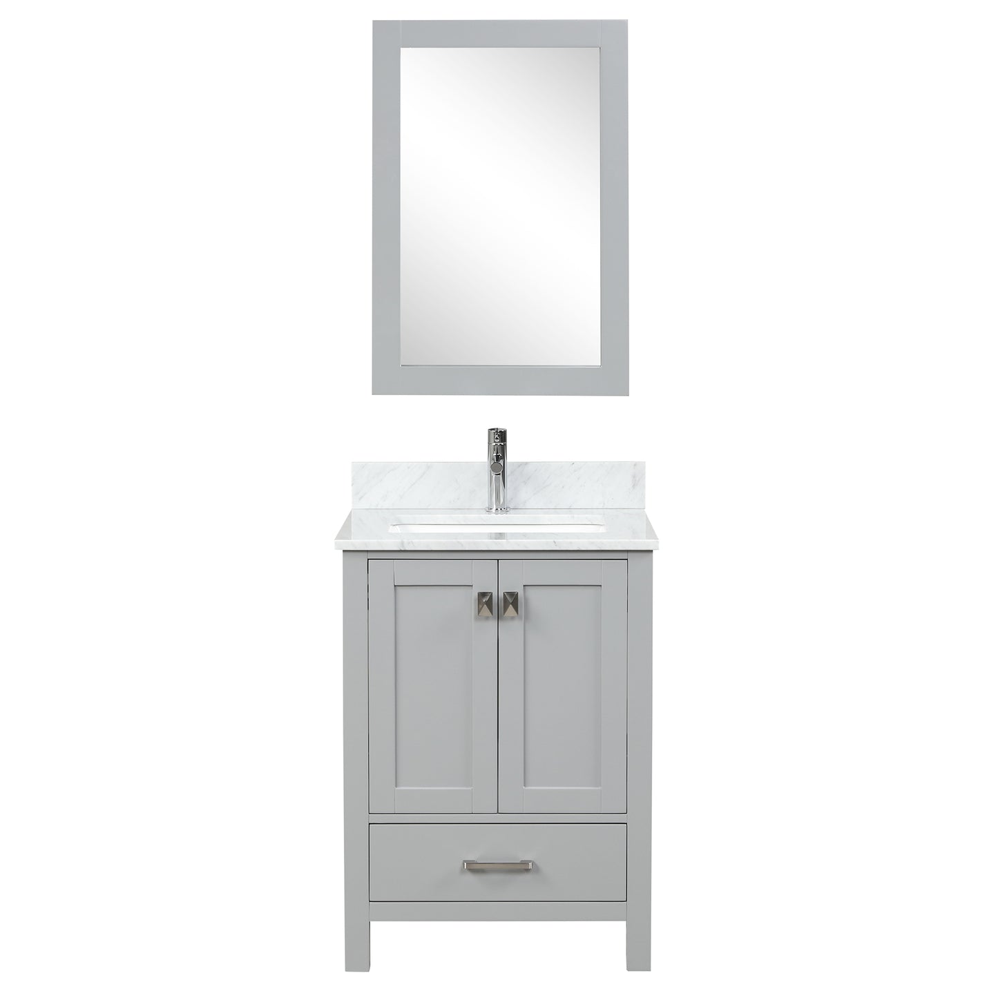 Geneva 24″ Metal Grey Vanity