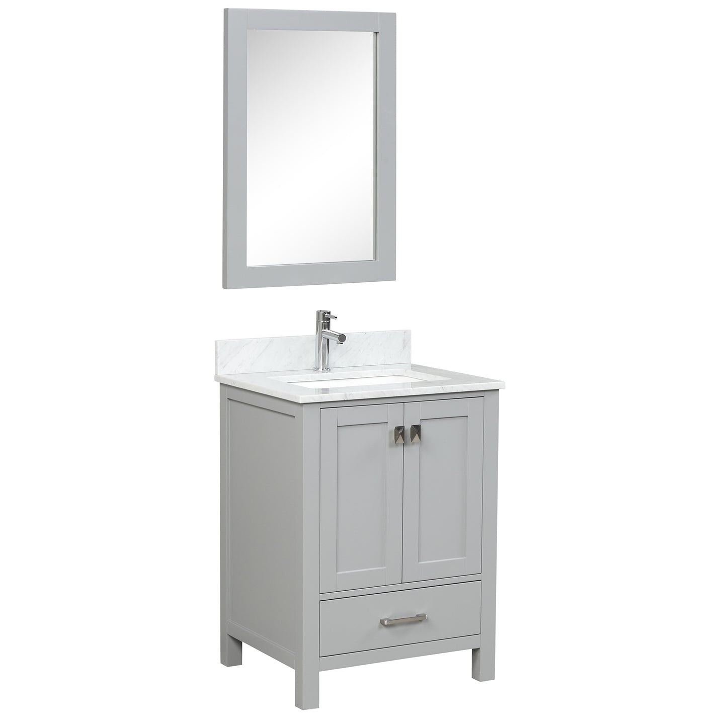 Geneva 24″ Metal Grey Vanity