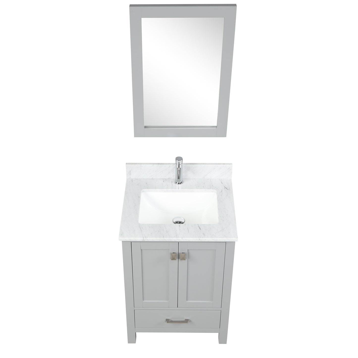 Geneva 24″ Metal Grey Vanity