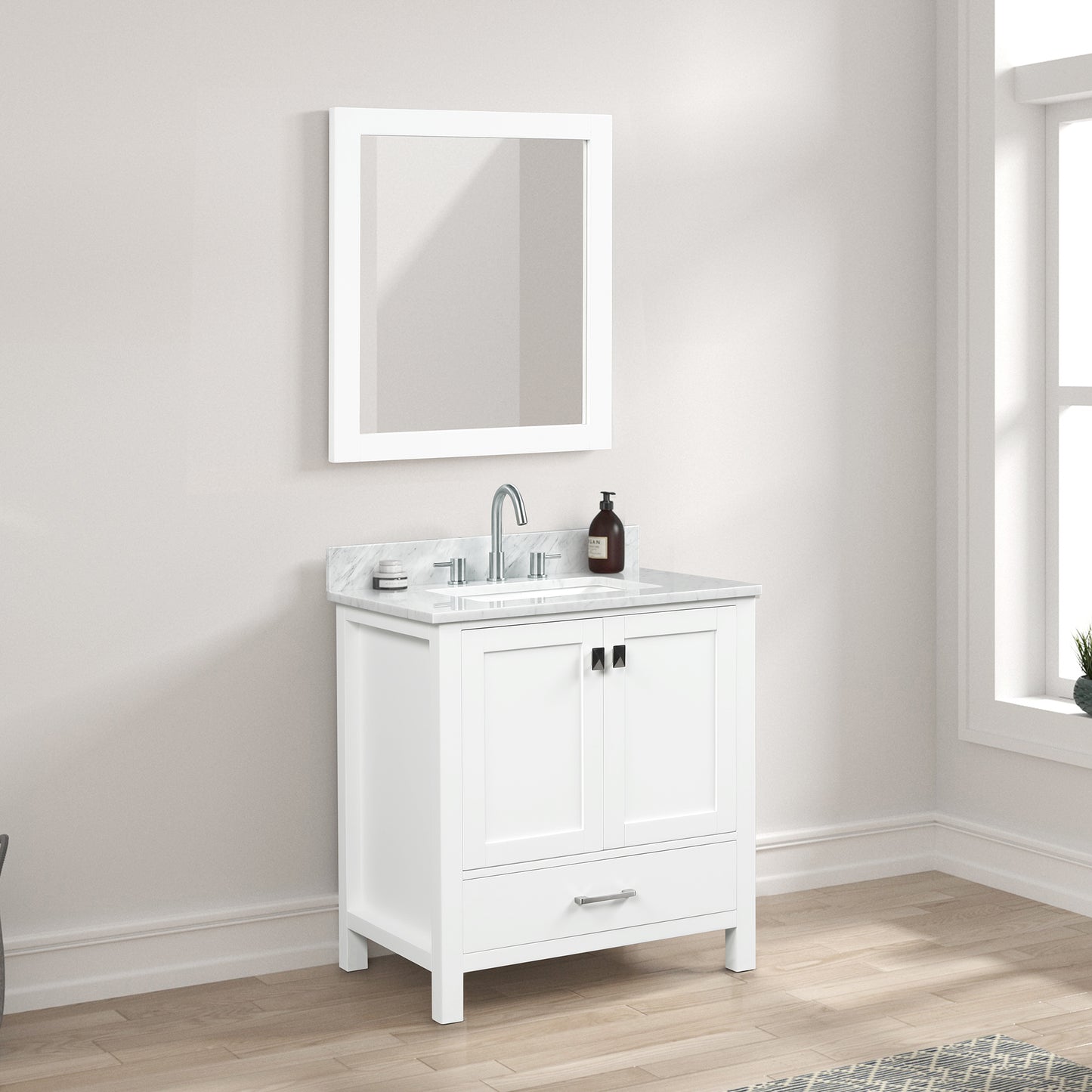 Geneva 30″ Matte White Vanity