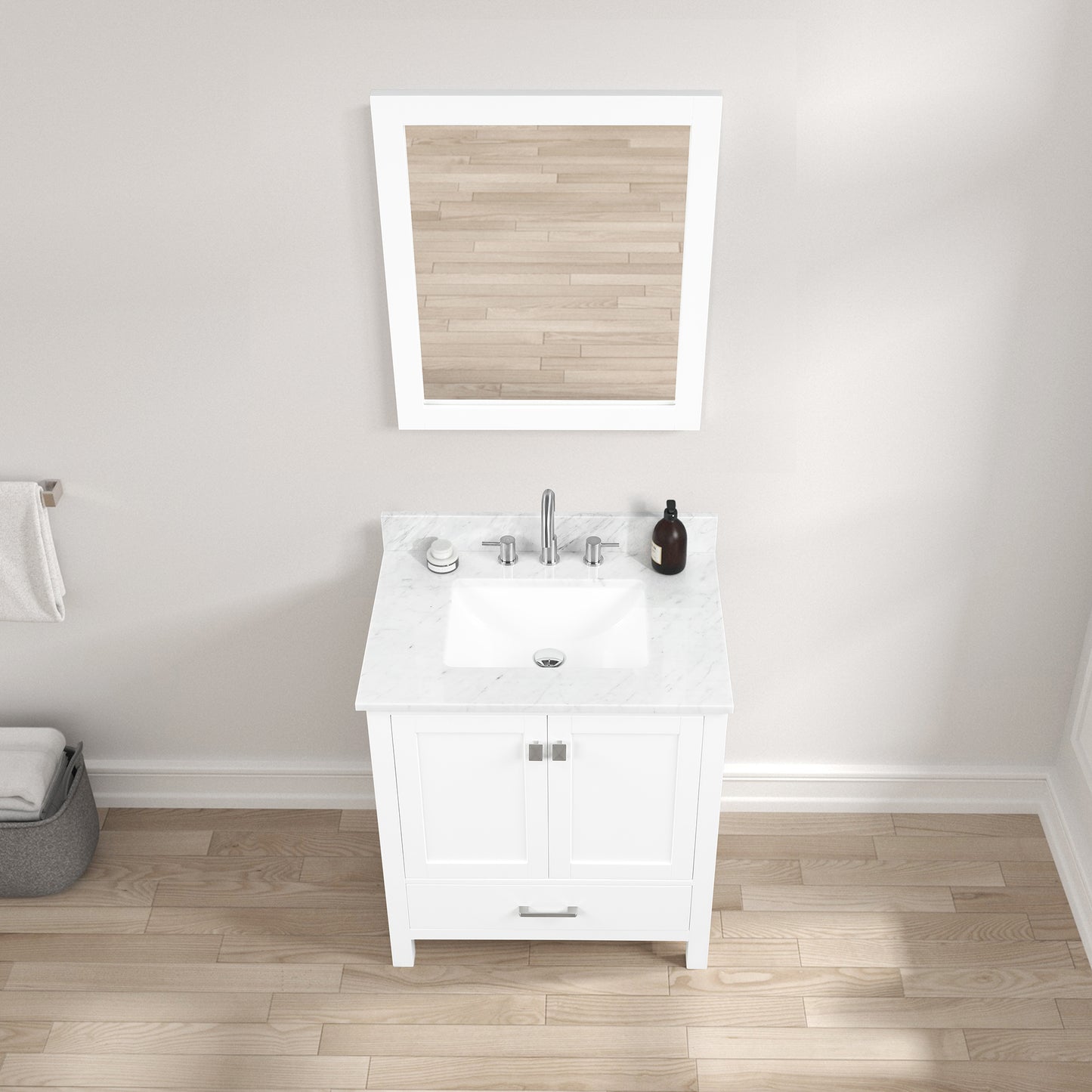 Geneva 30″ Matte White Vanity