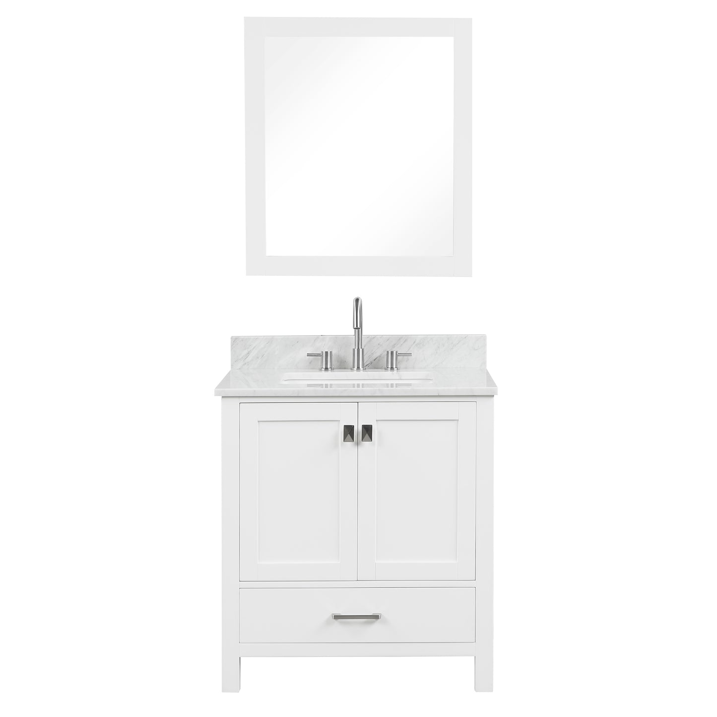 Geneva 30″ Matte White Vanity