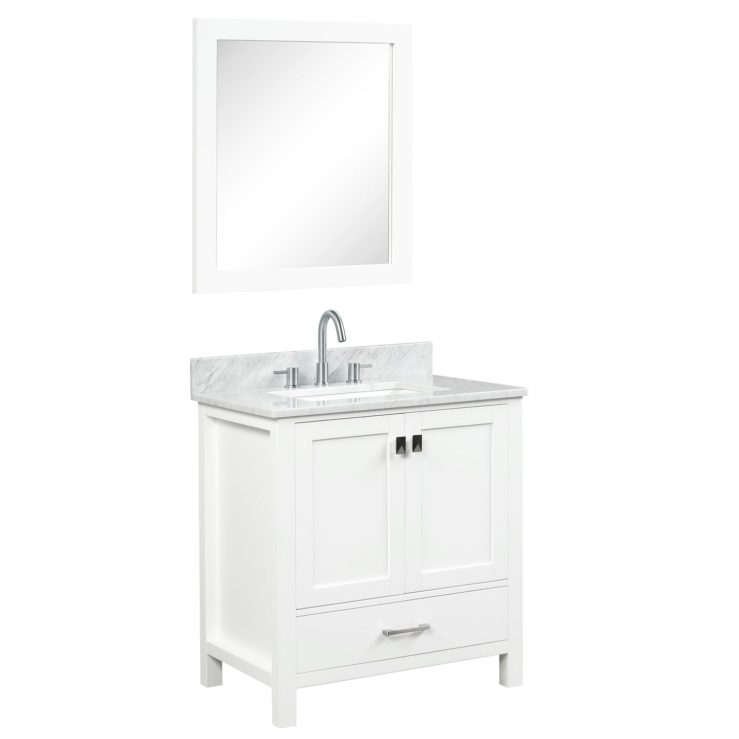 Geneva 30″ Matte White Vanity