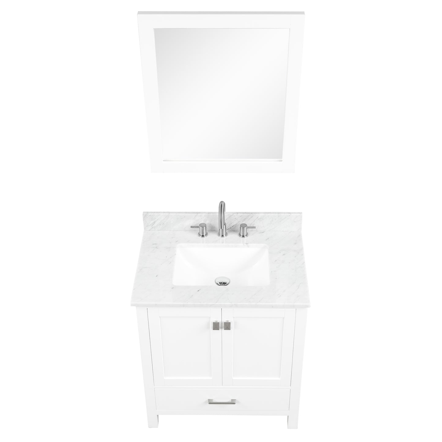 Geneva 30″ Matte White Vanity
