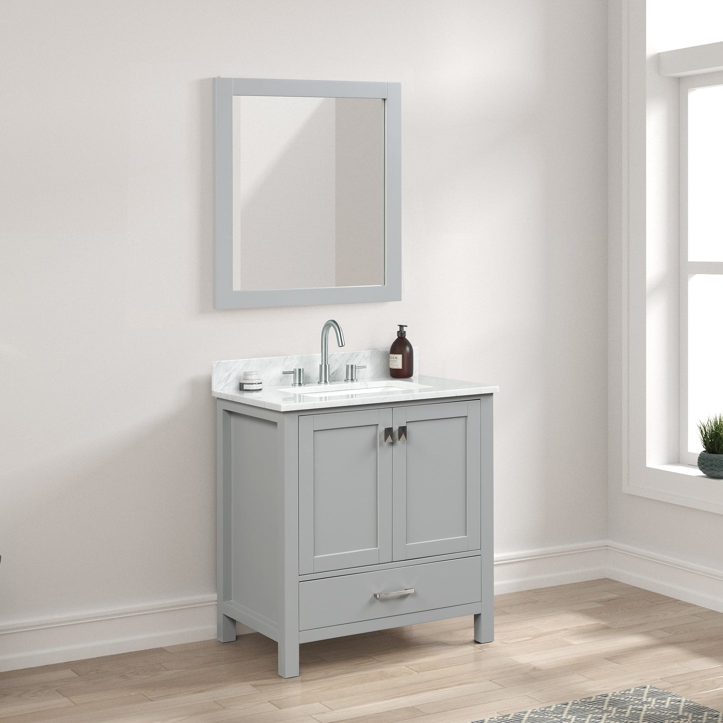Geneva 30″ Metal Gray Vanity