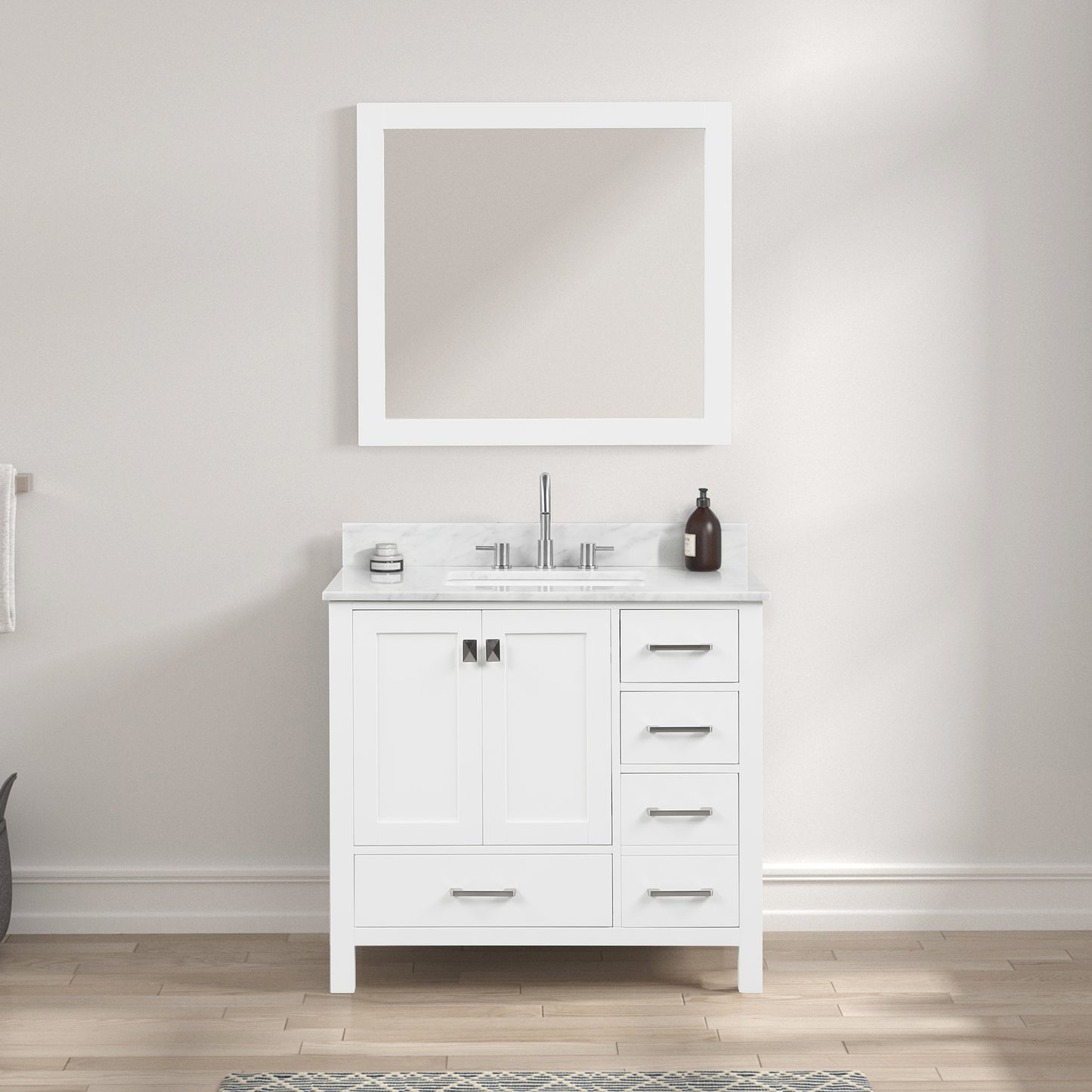 Geneva 36″ Matte White Vanity