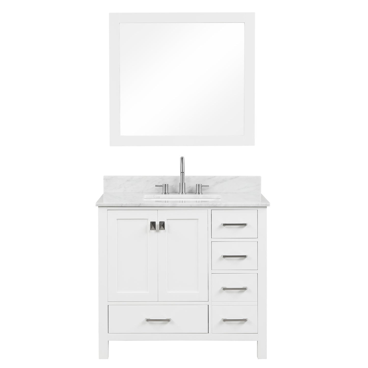 Geneva 36″ Matte White Vanity