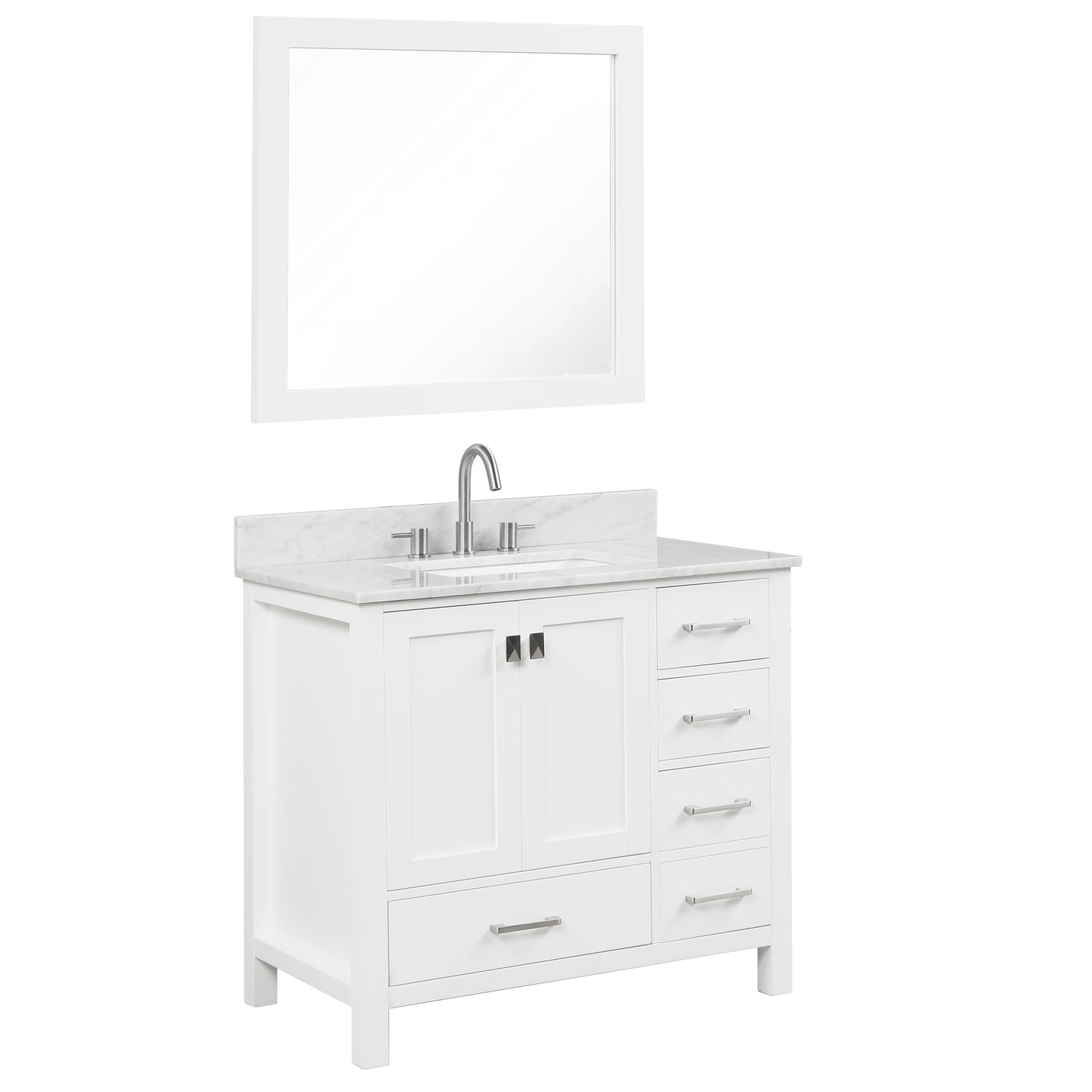 Geneva 36″ Matte White Vanity