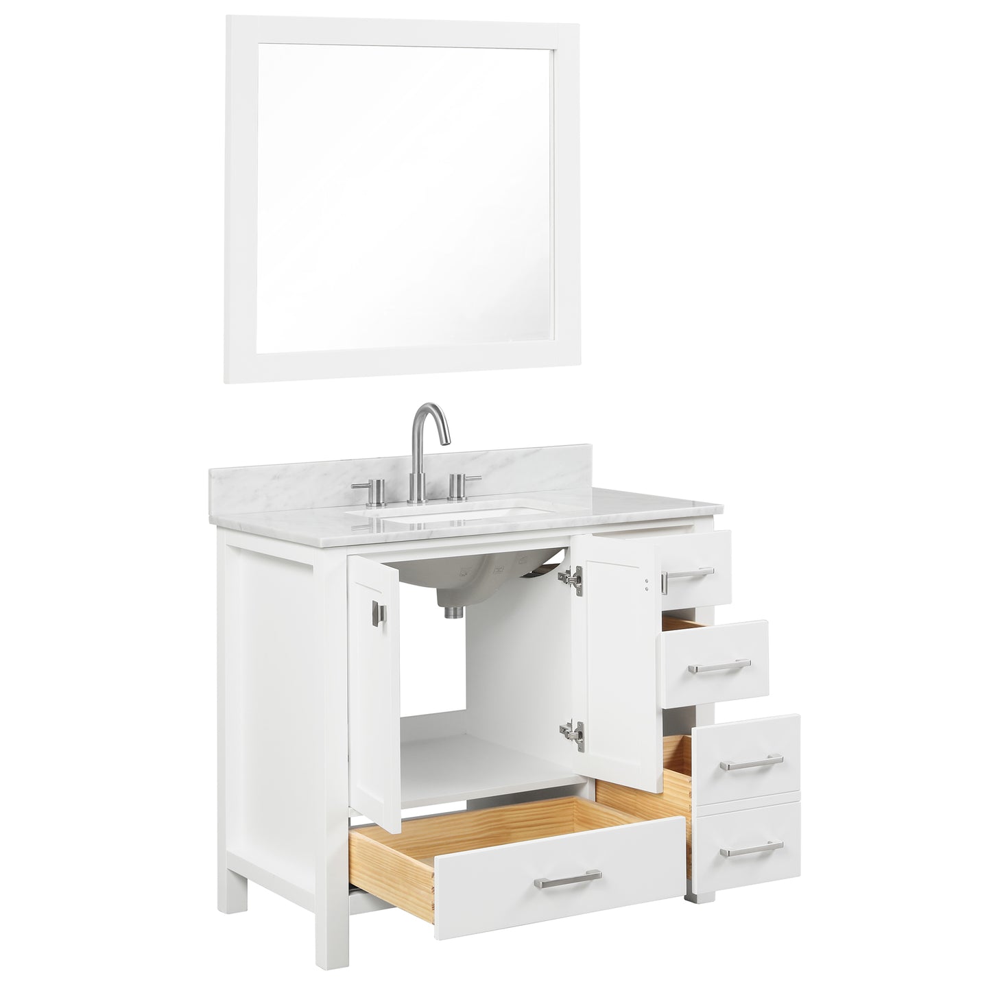 Geneva 36″ Matte White Vanity