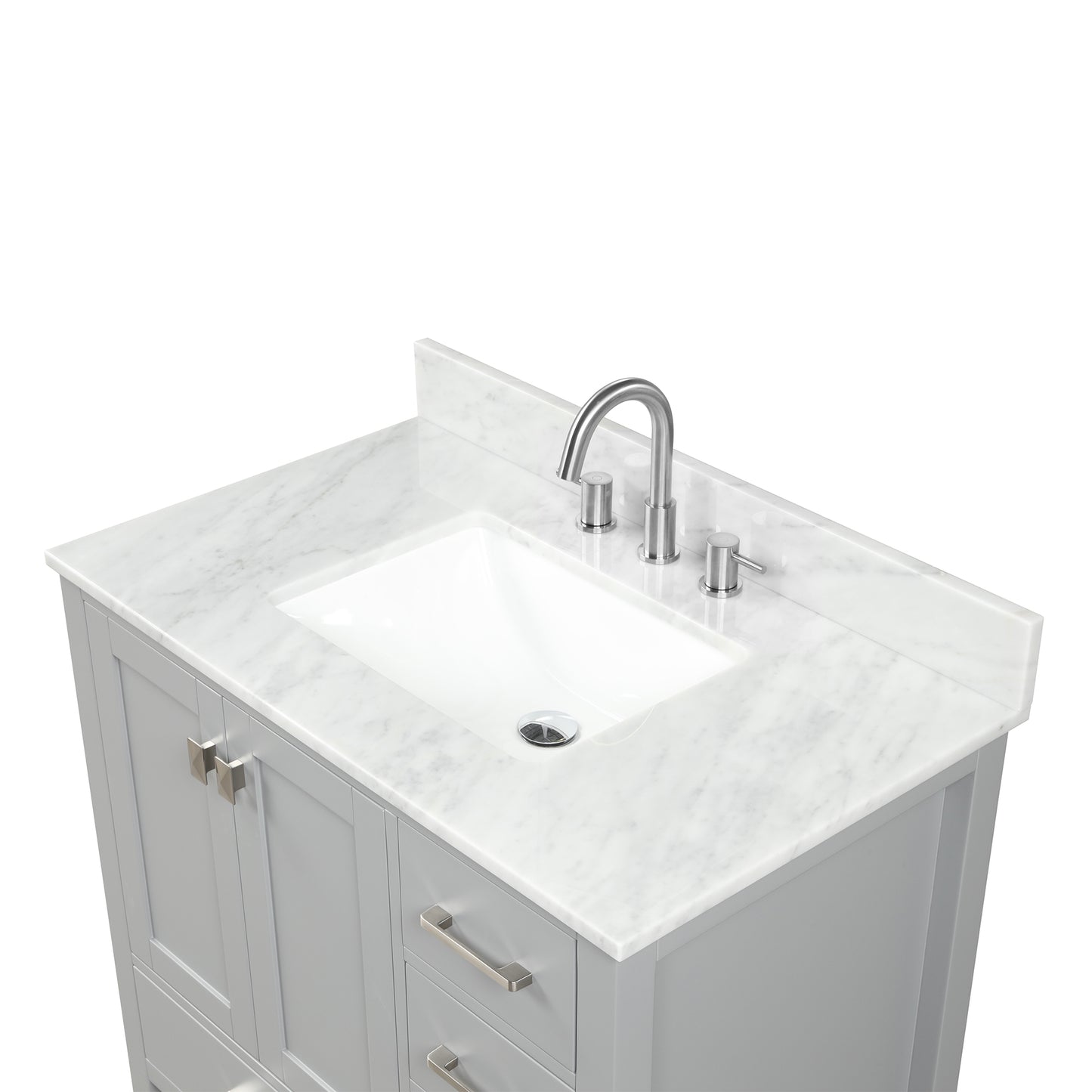 Geneva 36″ Metal Grey Vanity