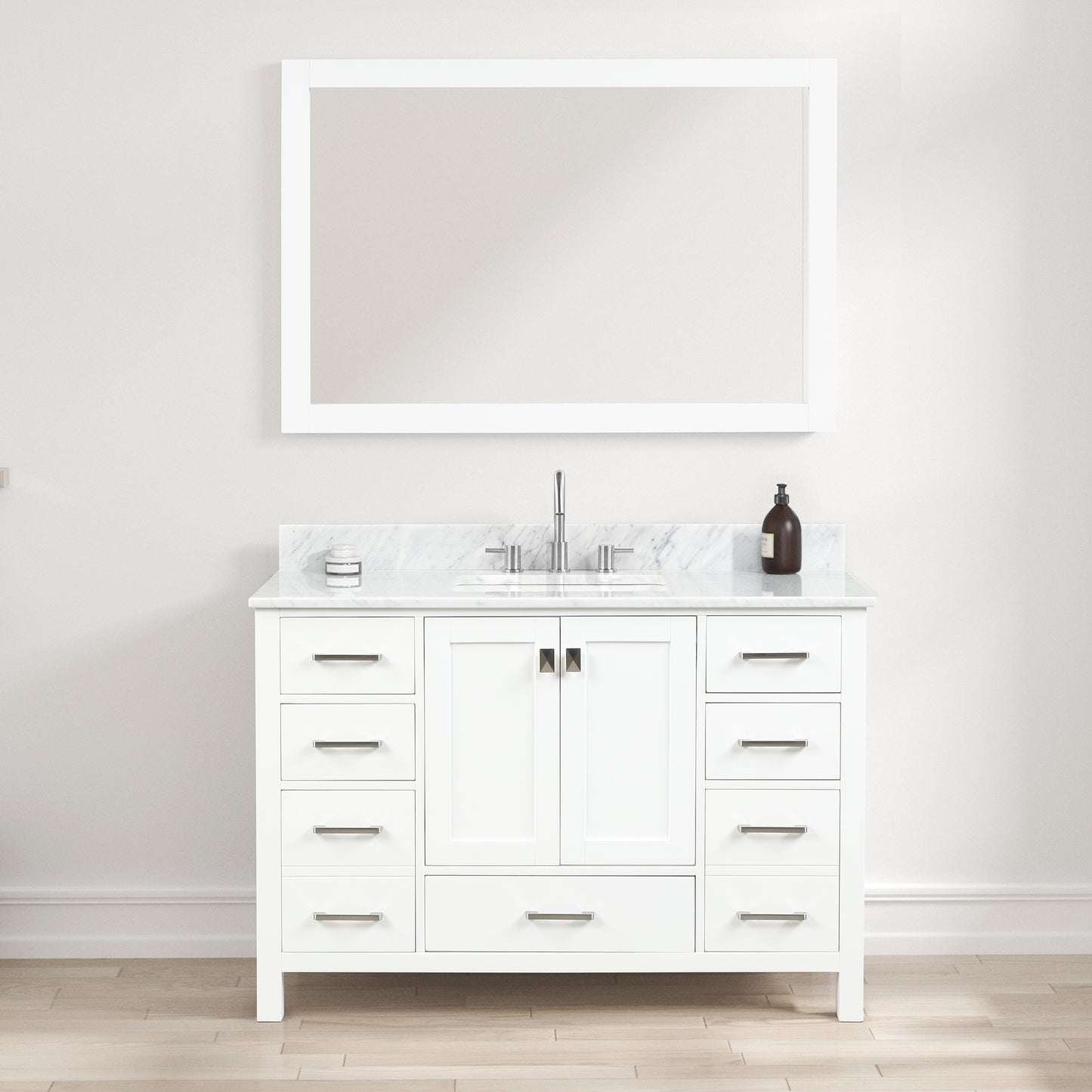 Geneva 48″ Matte White Vanity