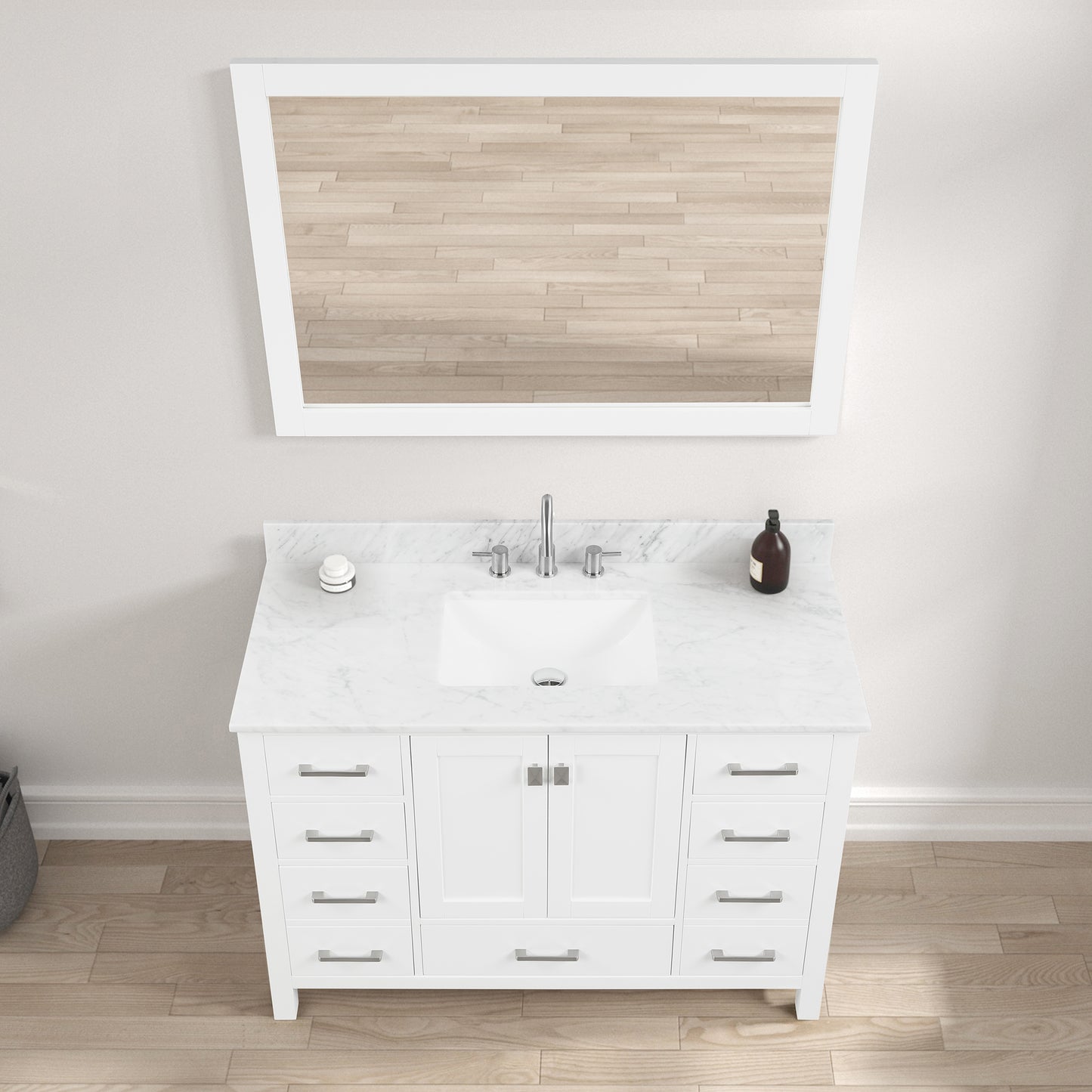 Geneva 48″ Matte White Vanity