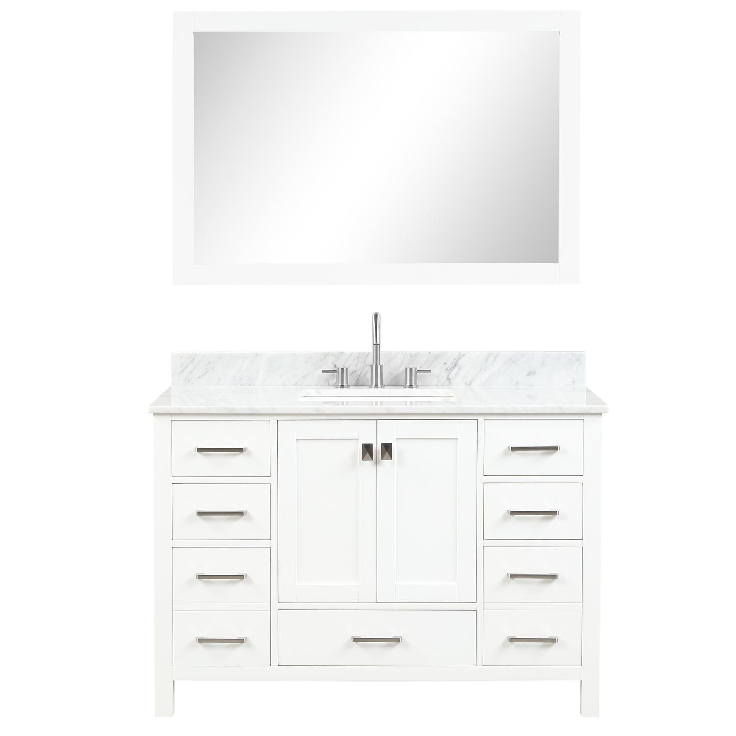 Geneva 48″ Matte White Vanity